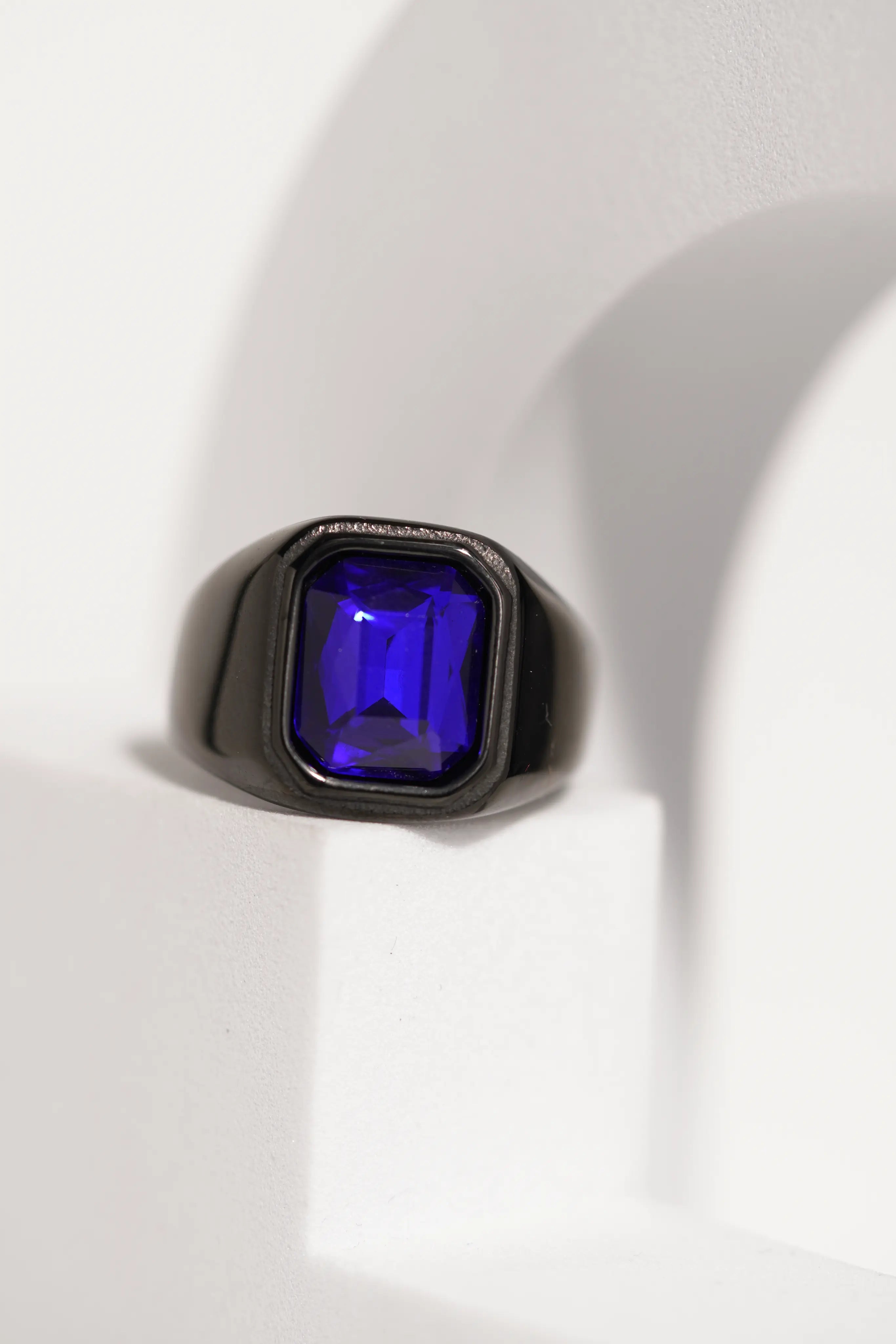 Royale Blue Gem Ring For Men worldjewel.in men's ring
