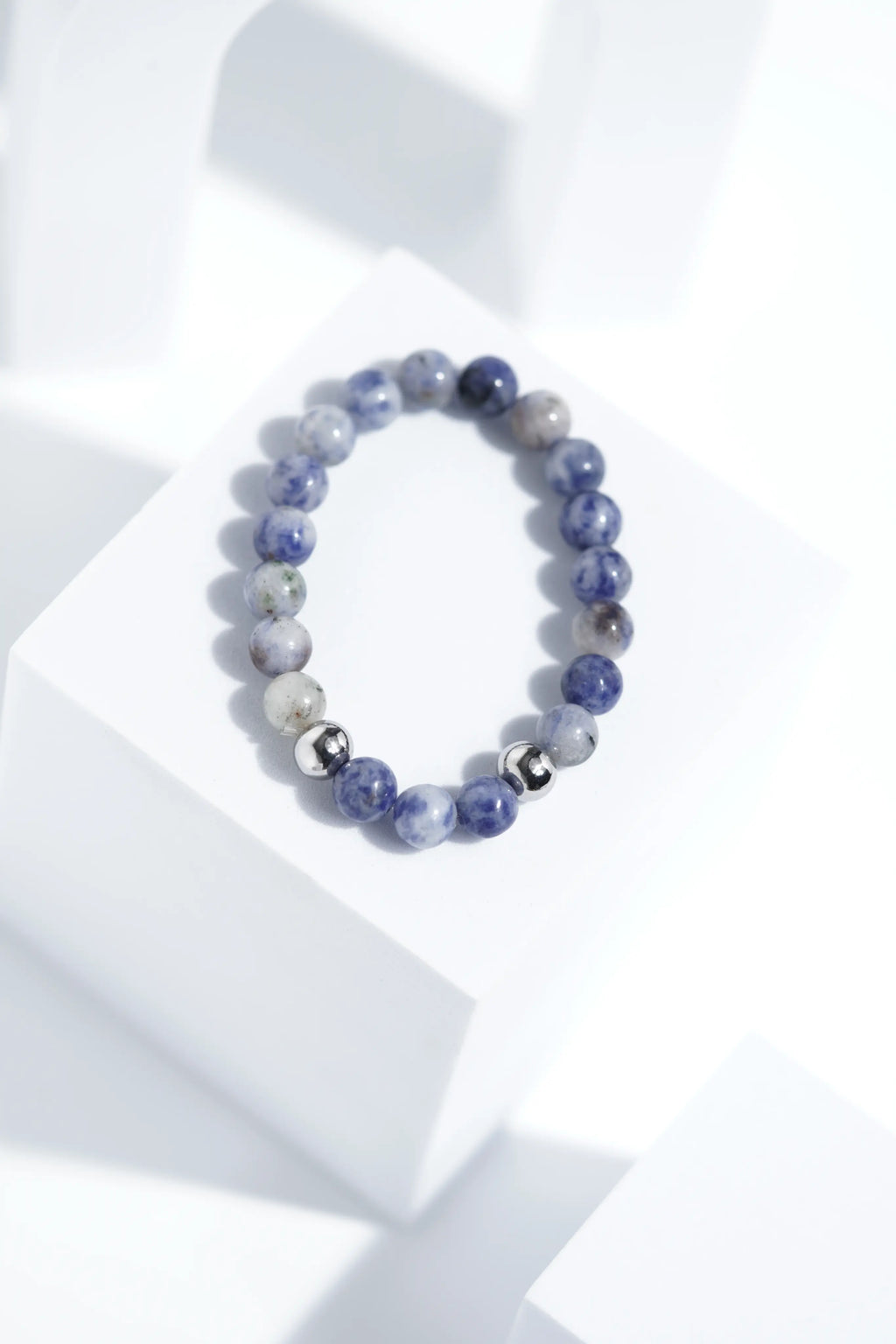 Shiney Blue Shade Bead Bracelets | Unisex. worldjewel.in Bead Bracelets