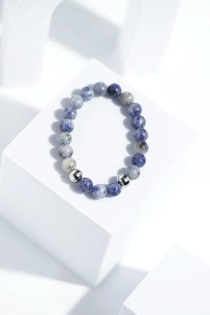 Shiney Blue Shade Bead Bracelets | Unisex. worldjewel.in Bead Bracelets