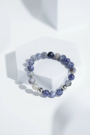 Shiney Blue Shade Bead Bracelets | Unisex. worldjewel.in Bead Bracelets