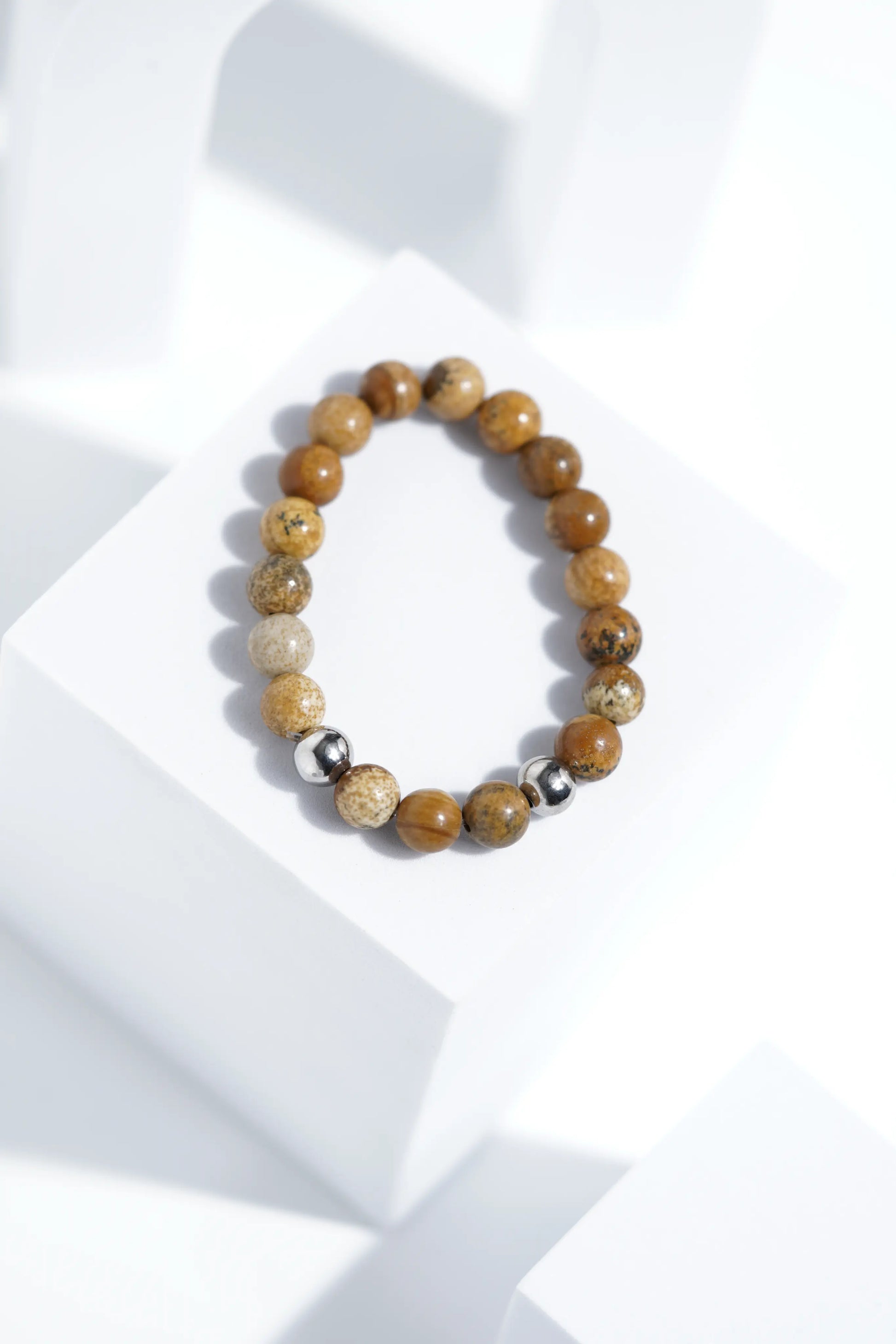 Shiney Brown Bead Bracelets | Unisex. worldjewel.in Bead Bracelets