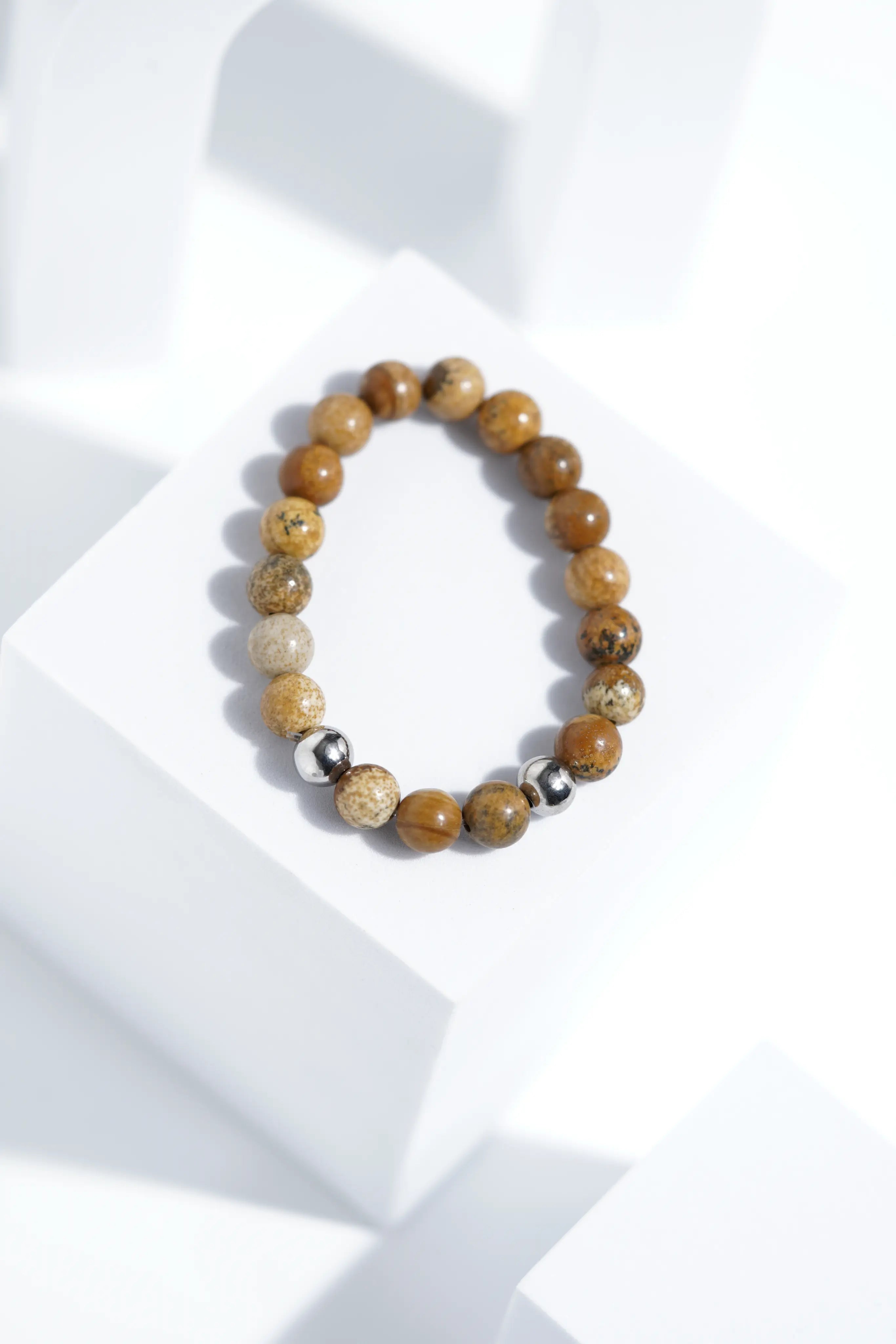 Shiney Brown Bead Bracelets | Unisex. worldjewel.in Bead Bracelets