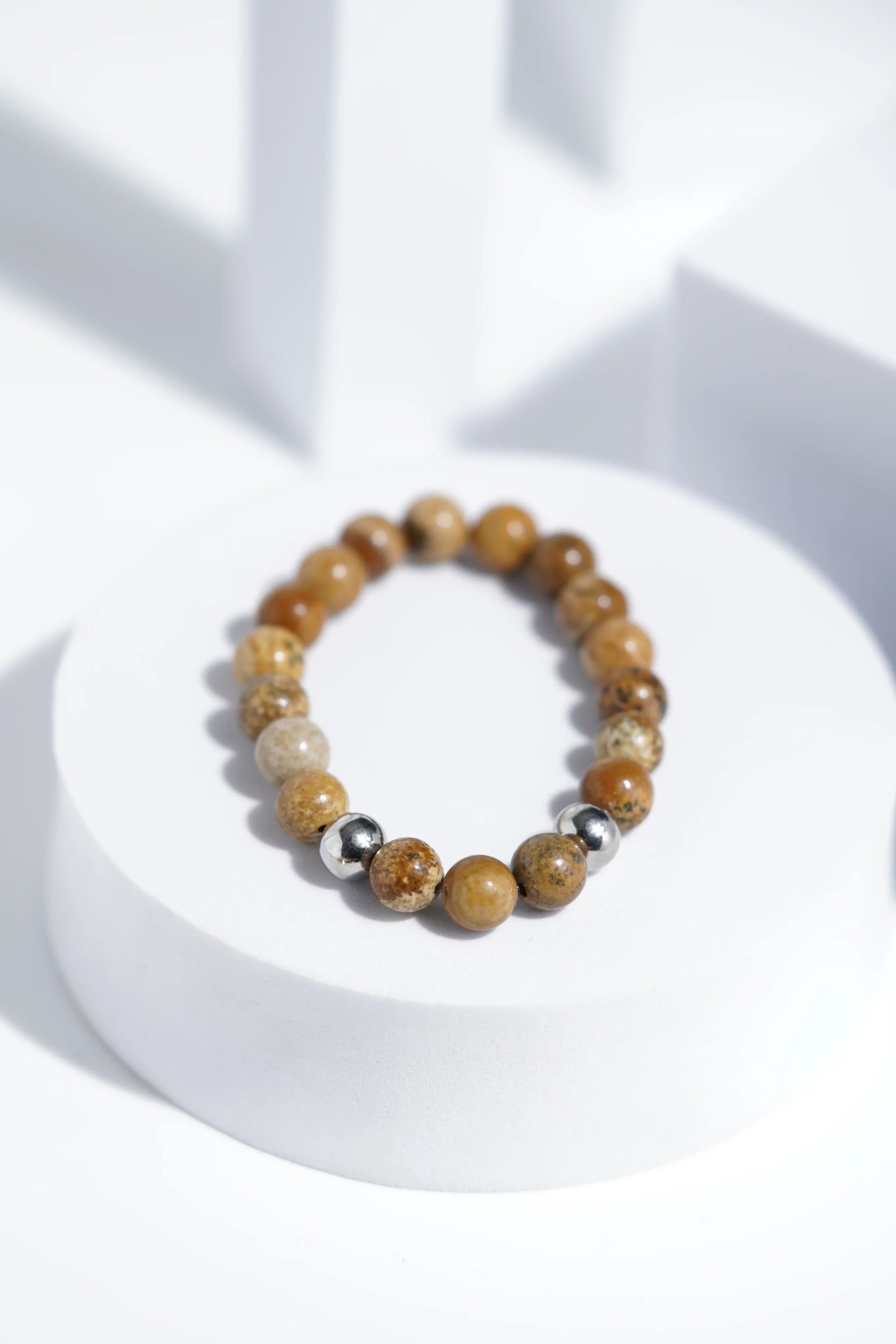 Shiney Brown Bead Bracelets | Unisex. worldjewel.in Bead Bracelets