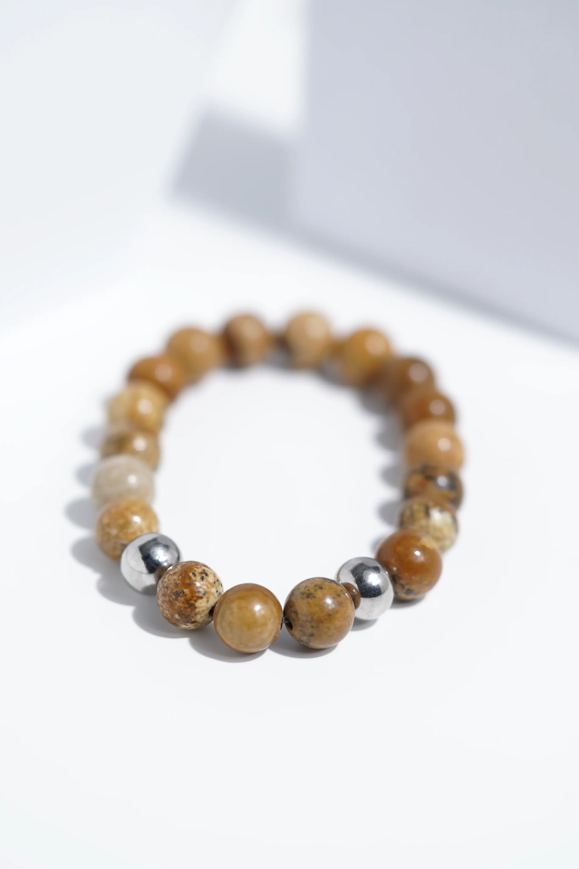 Shiney Brown Bead Bracelets | Unisex. worldjewel.in Bead Bracelets