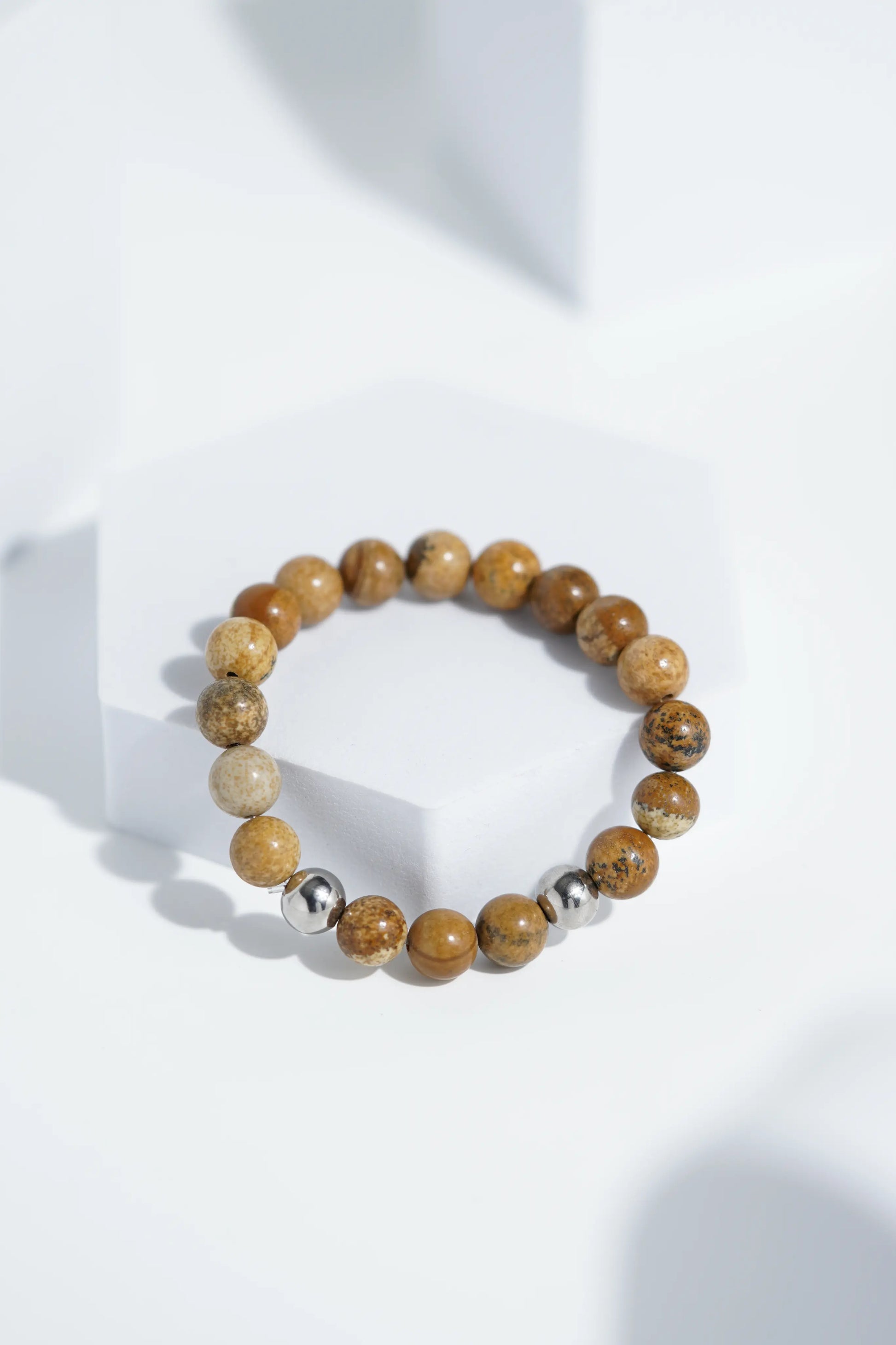 Shiney Brown Bead Bracelets | Unisex. worldjewel.in Bead Bracelets