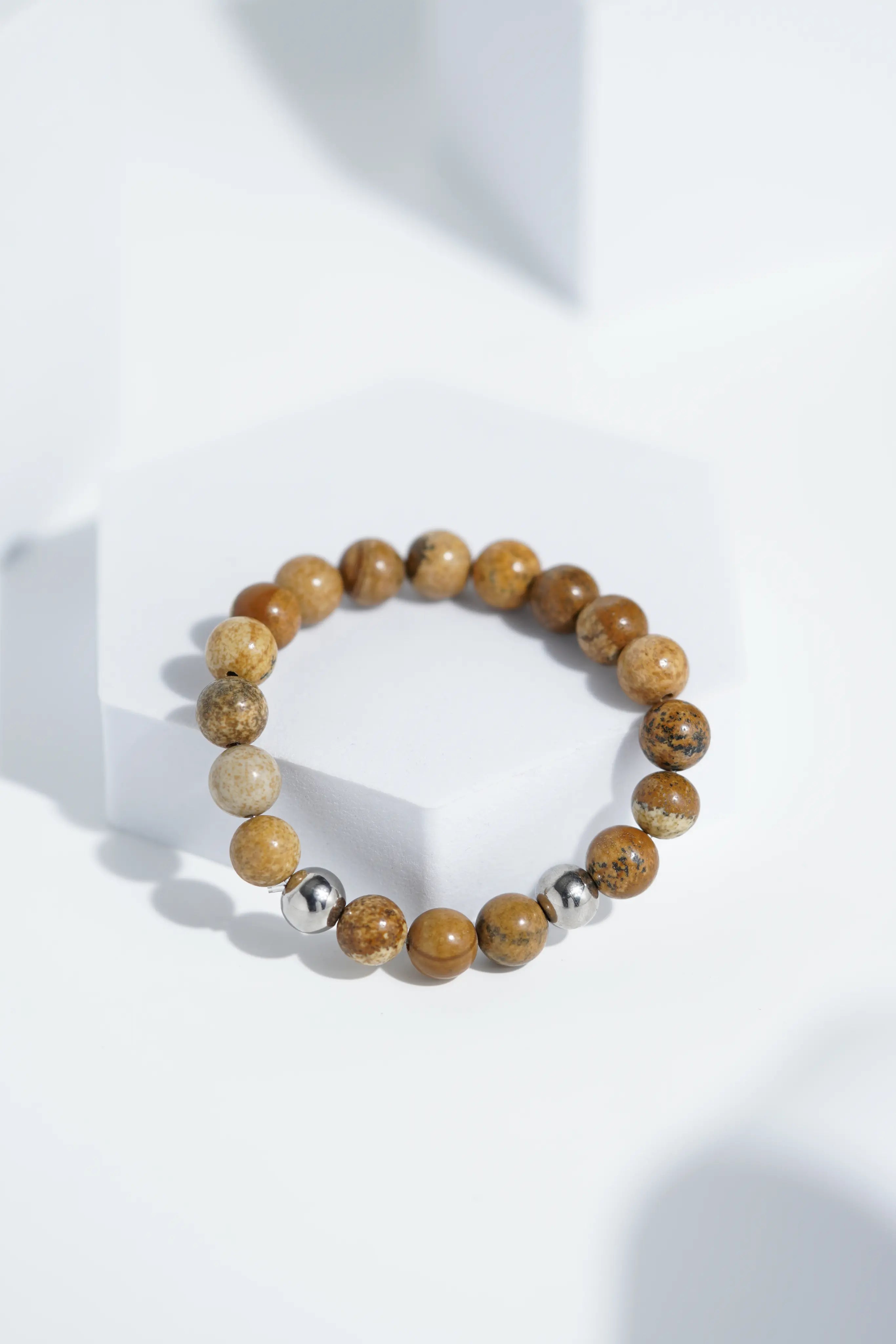 Shiney Brown Bead Bracelets | Unisex. worldjewel.in Bead Bracelets