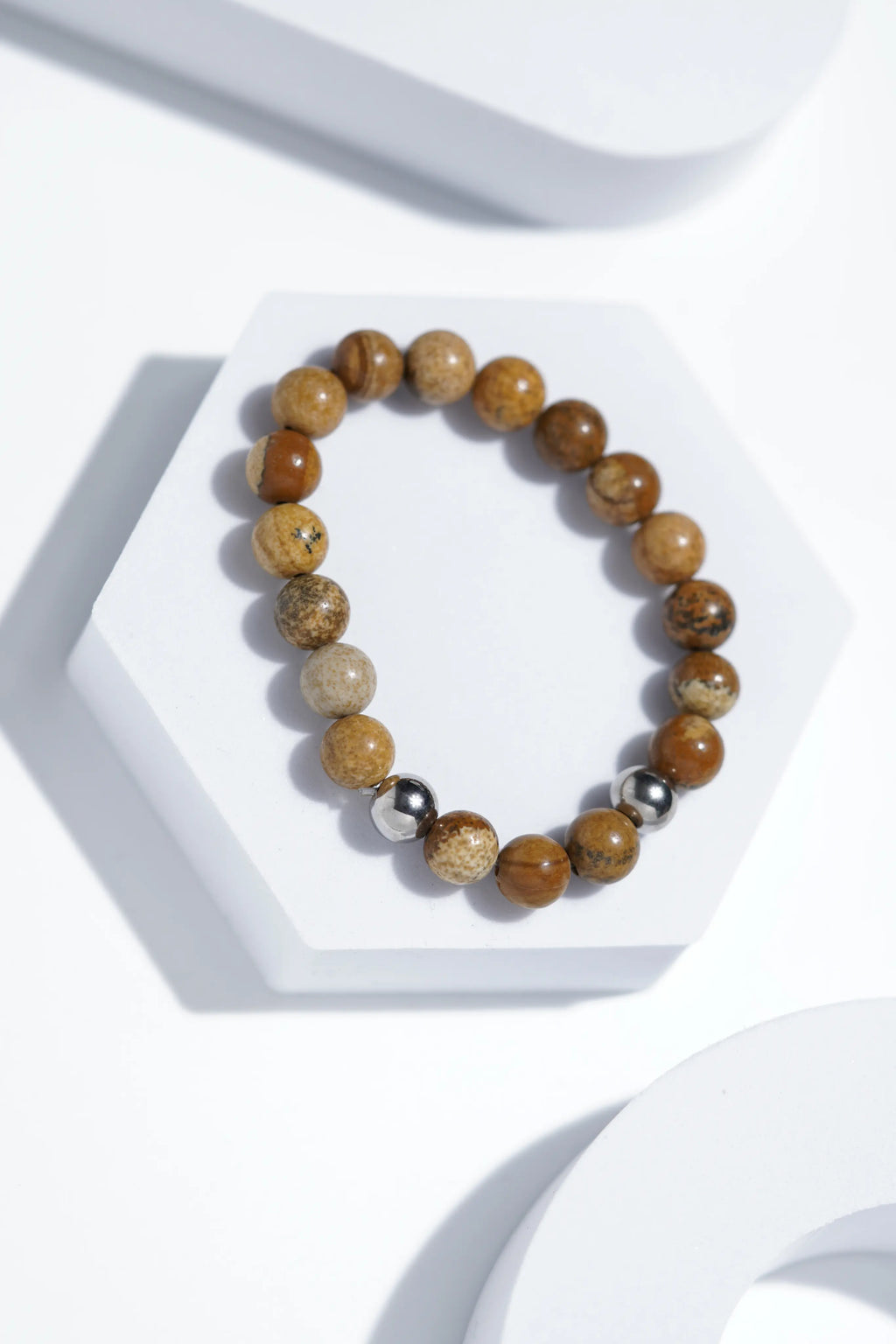 Shiney Brown Bead Bracelets | Unisex. worldjewel.in Bead Bracelets