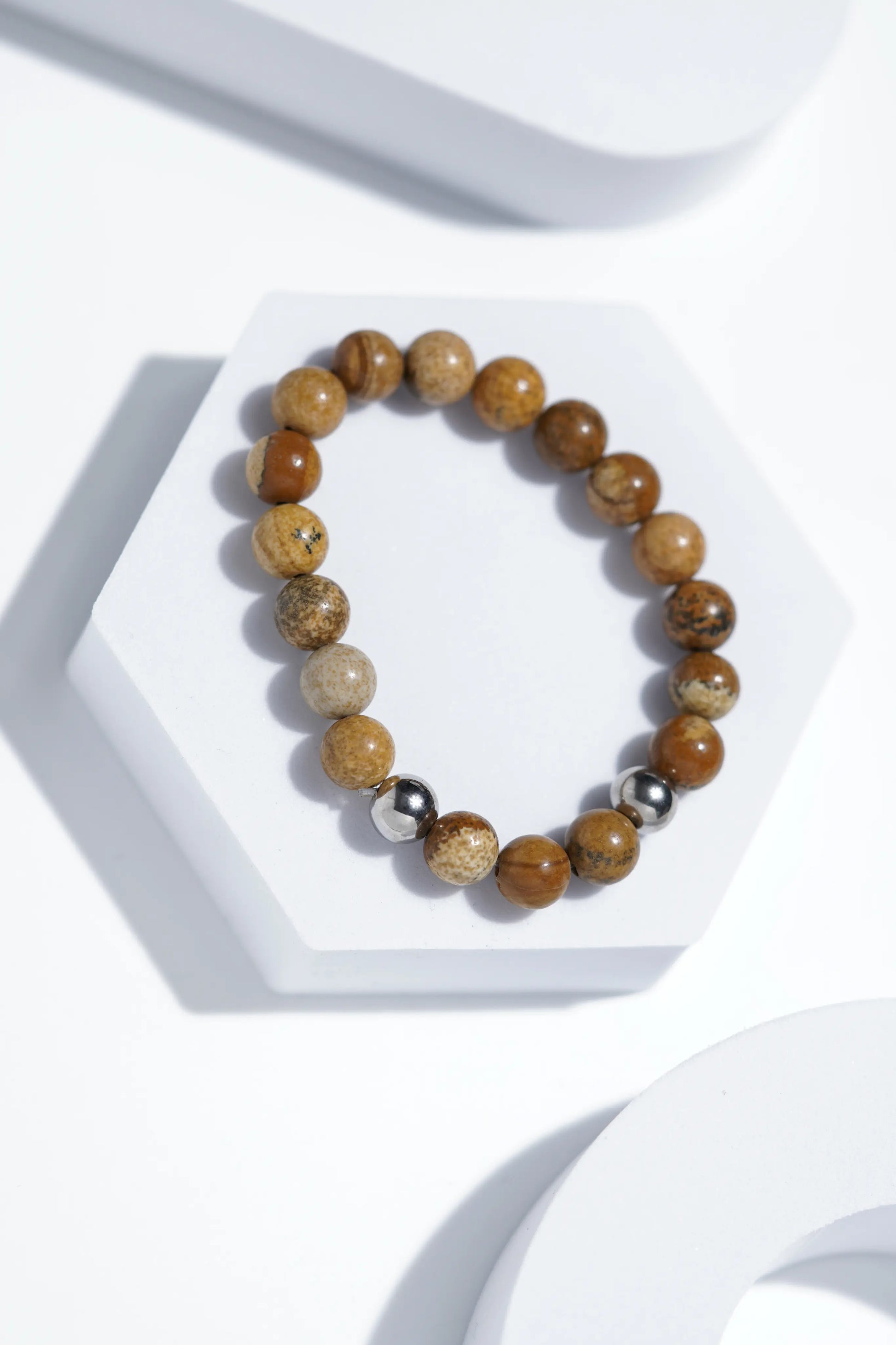 Shiney Brown Bead Bracelets | Unisex. worldjewel.in Bead Bracelets
