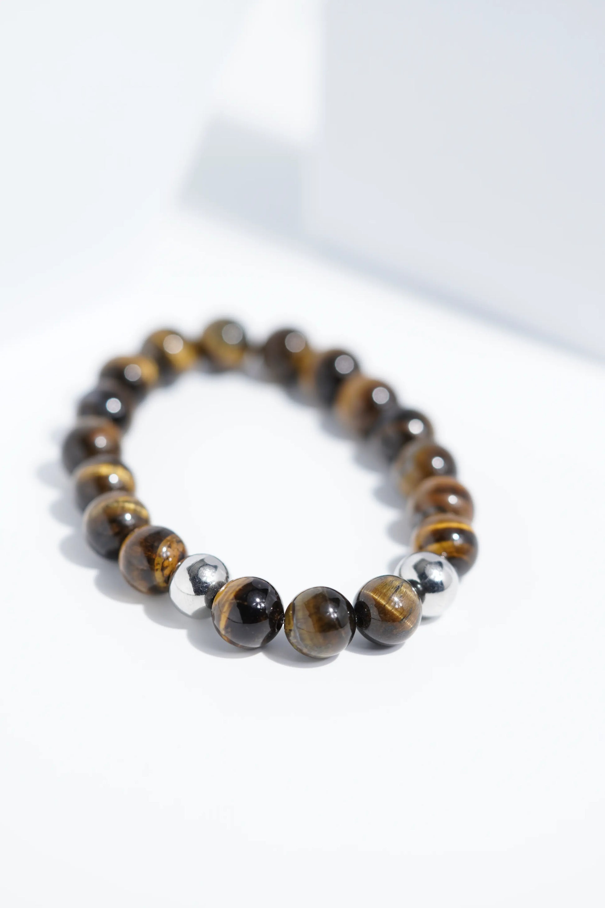 Shiney Brown Black Shade Bead Bracelets | Unisex. worldjewel.in Bead Bracelets
