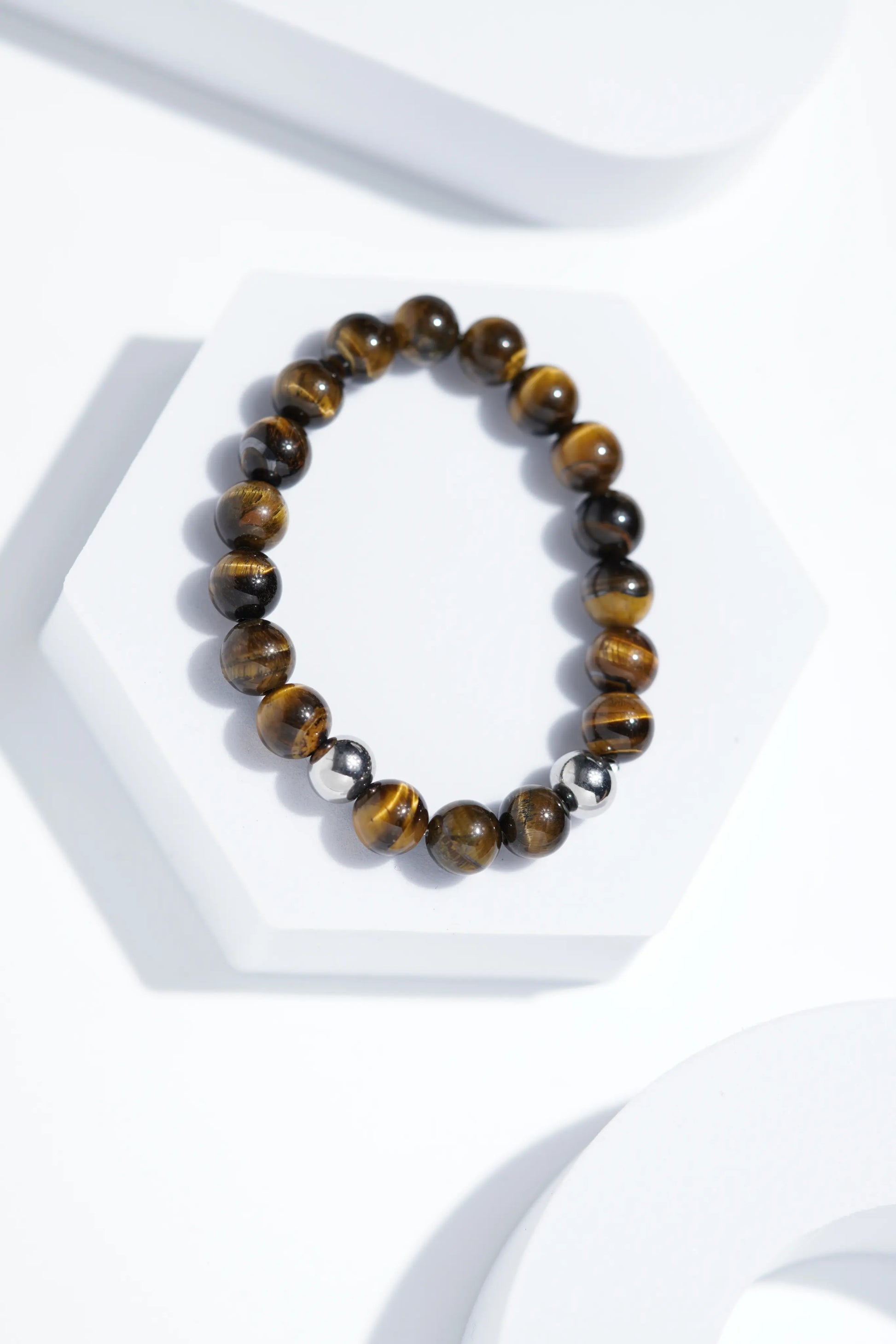 Shiney Brown Black Shade Bead Bracelets | Unisex. worldjewel.in Bead Bracelets