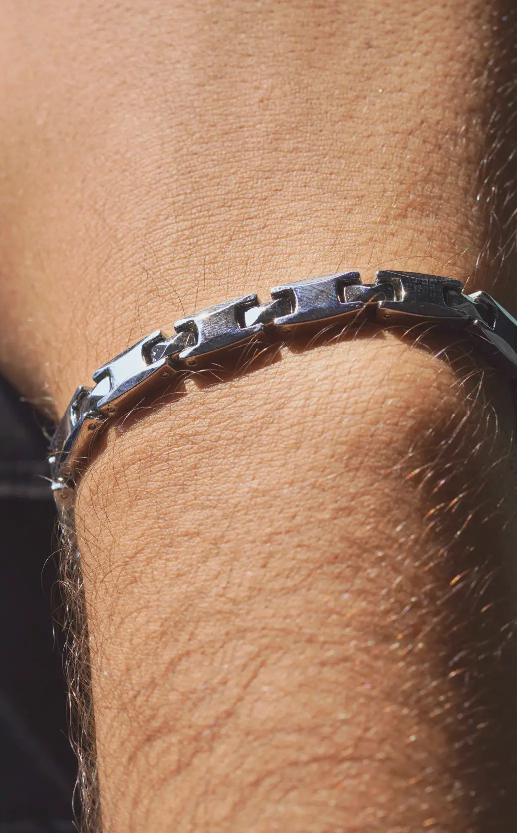 Silver full - Ceramic bracelet for men. worldjewel.in men's bracelets