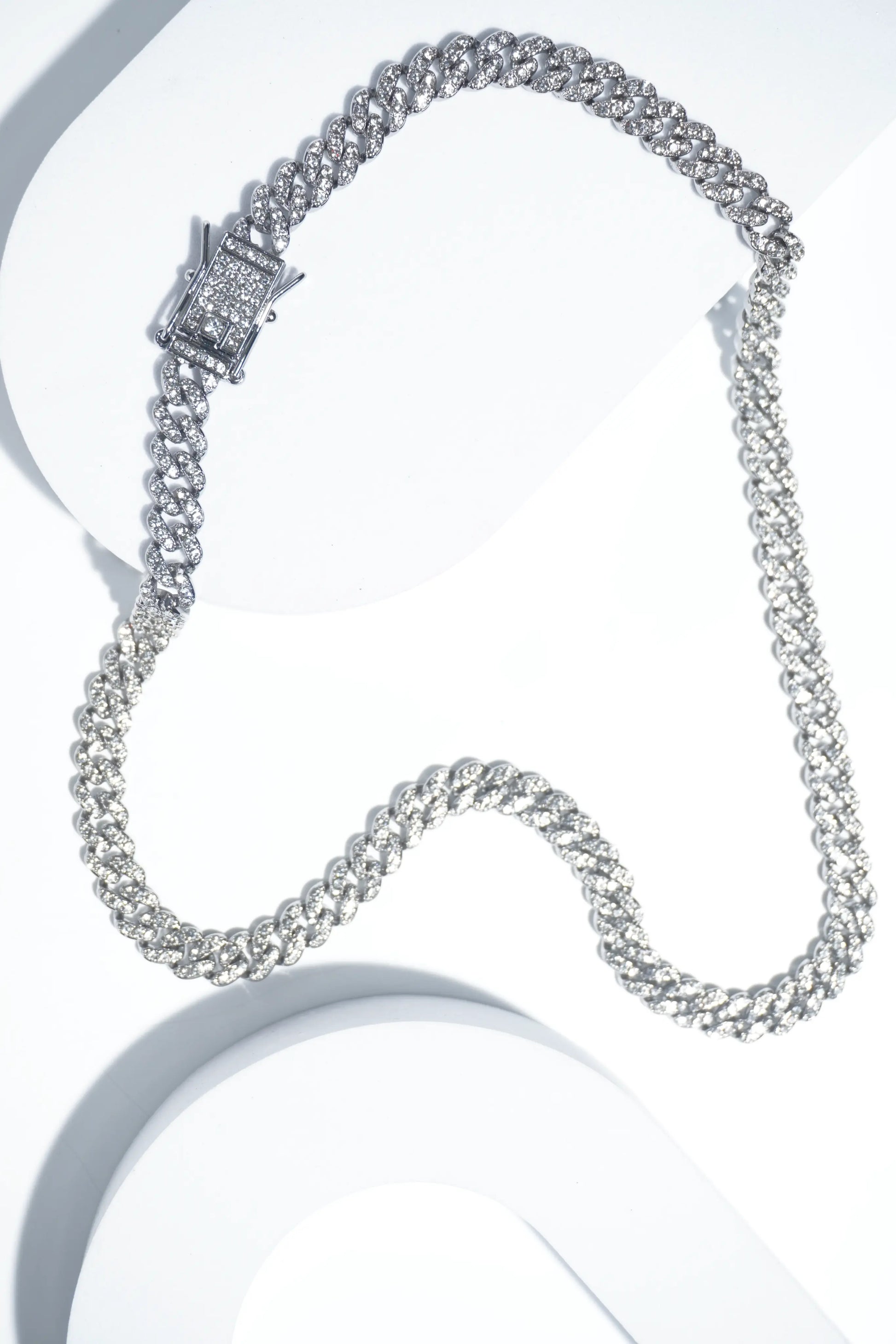 Sleek Silver | Ice-chain | Unisex | Hiphop style |  20 Inc. worldjewel.in Unisex-ice-chain