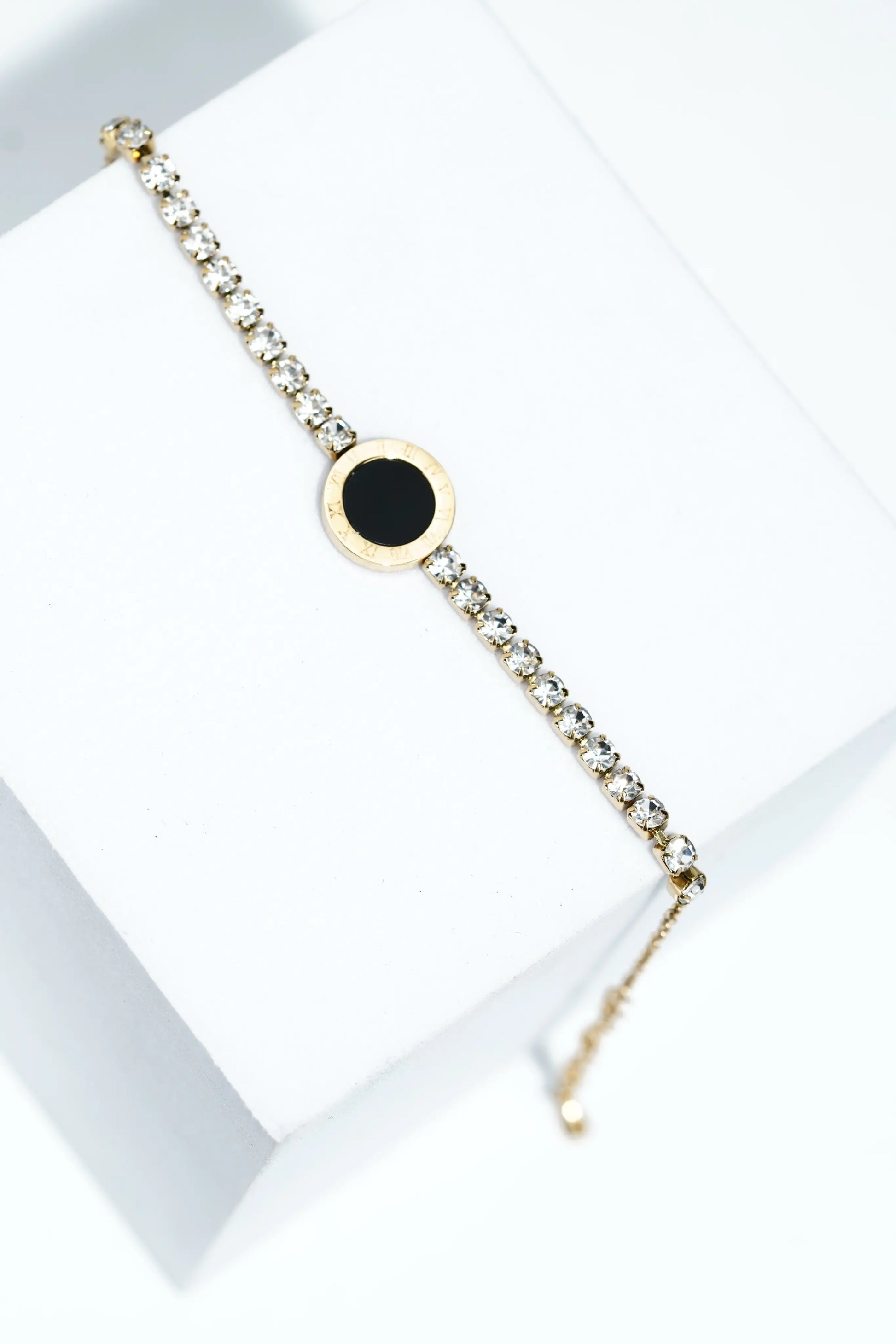 Sleek Stainless Steel Charm Bracelet For Women 
