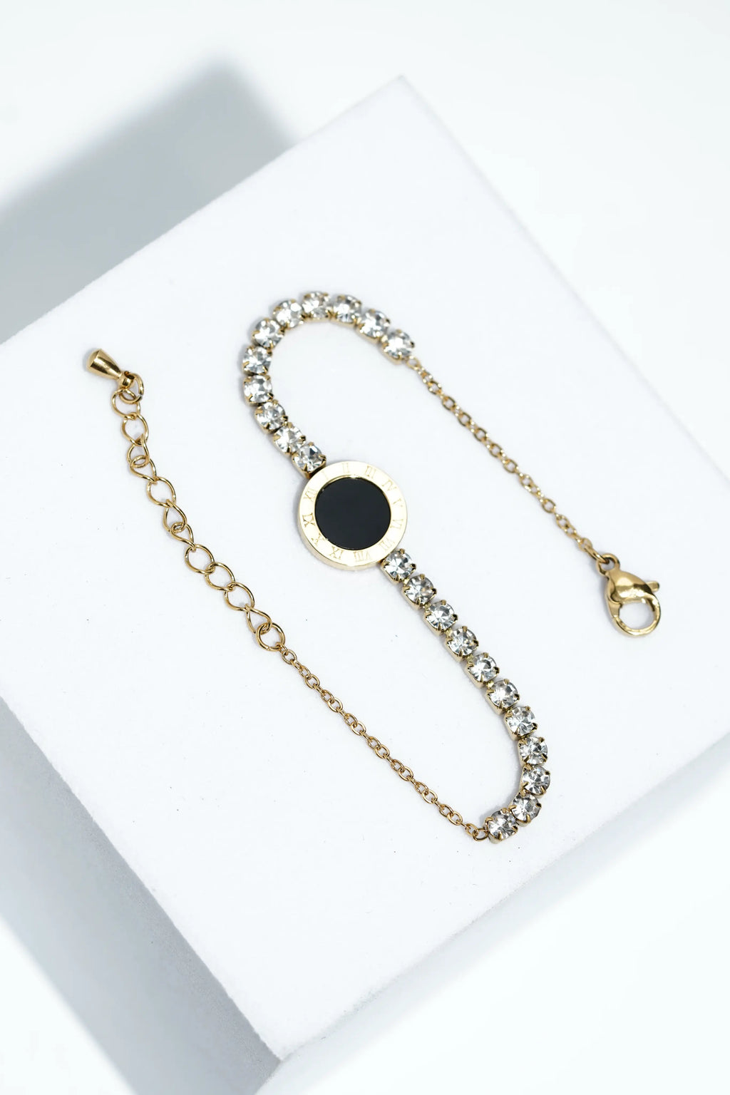 Sleek Stainless Steel Charm Bracelet For Women 