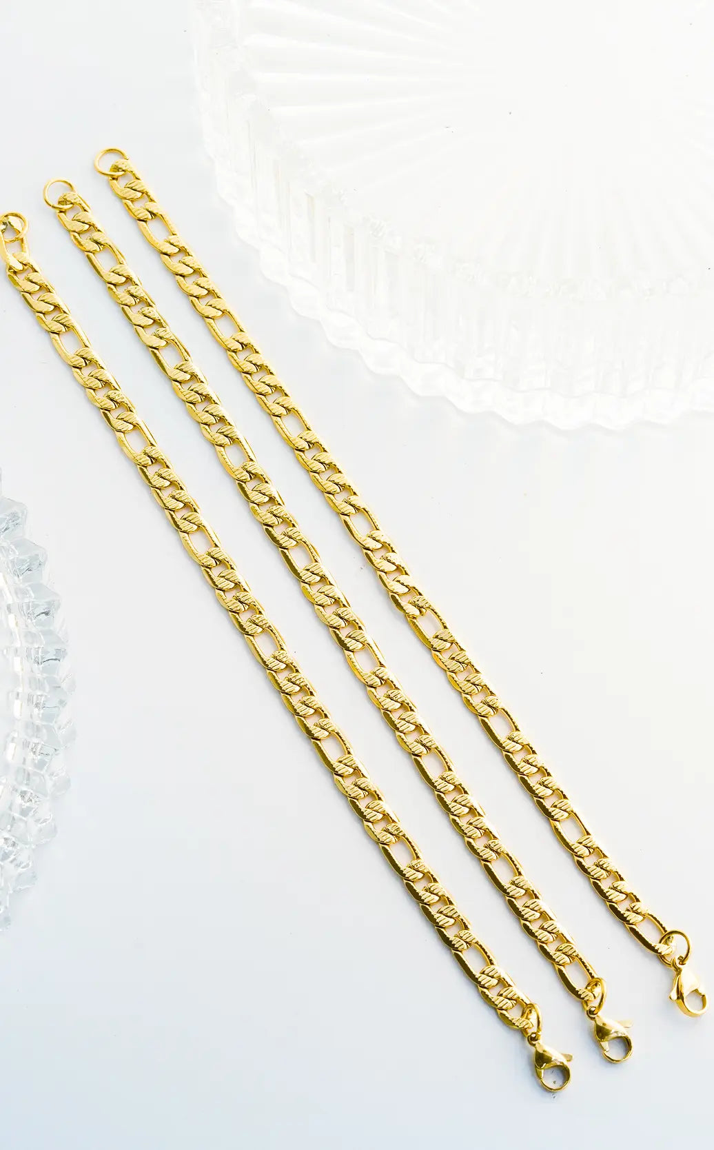 Sleek chain bracelets (3 pices ) worldjewel.in men's bracelets