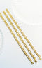 Sleek Golden Stainless Steel Chain Bracelet For Men (3 pices )