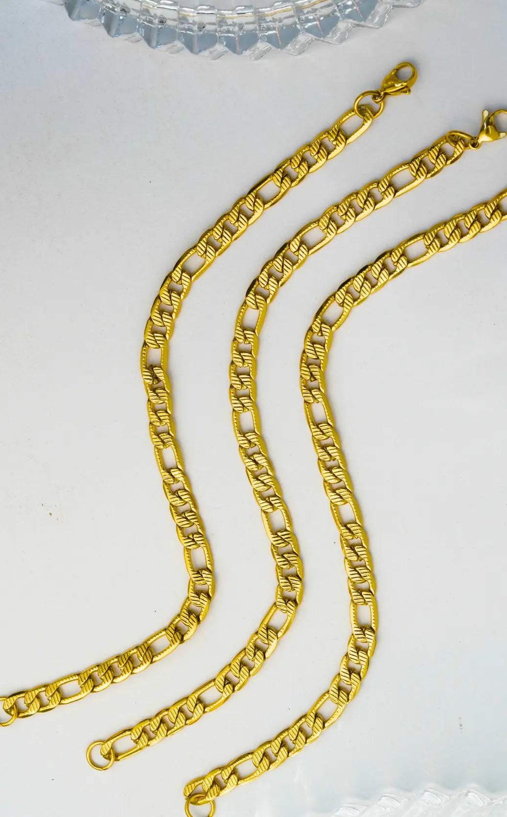 Sleek chain bracelets (3 pices ) worldjewel.in men's bracelets