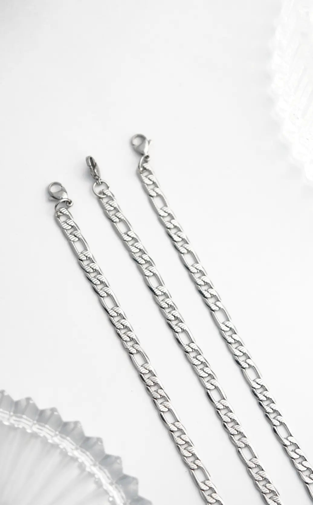 Sleek chain bracelets (3 pices ) worldjewel.in men's bracelets