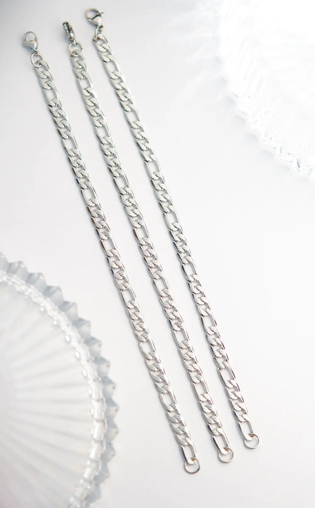 Sleek chain bracelets (3 pices ) worldjewel.in men's bracelets