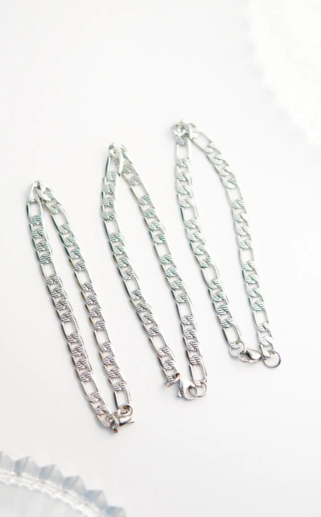 Sleek chain bracelets (3 pices ) worldjewel.in men's bracelets