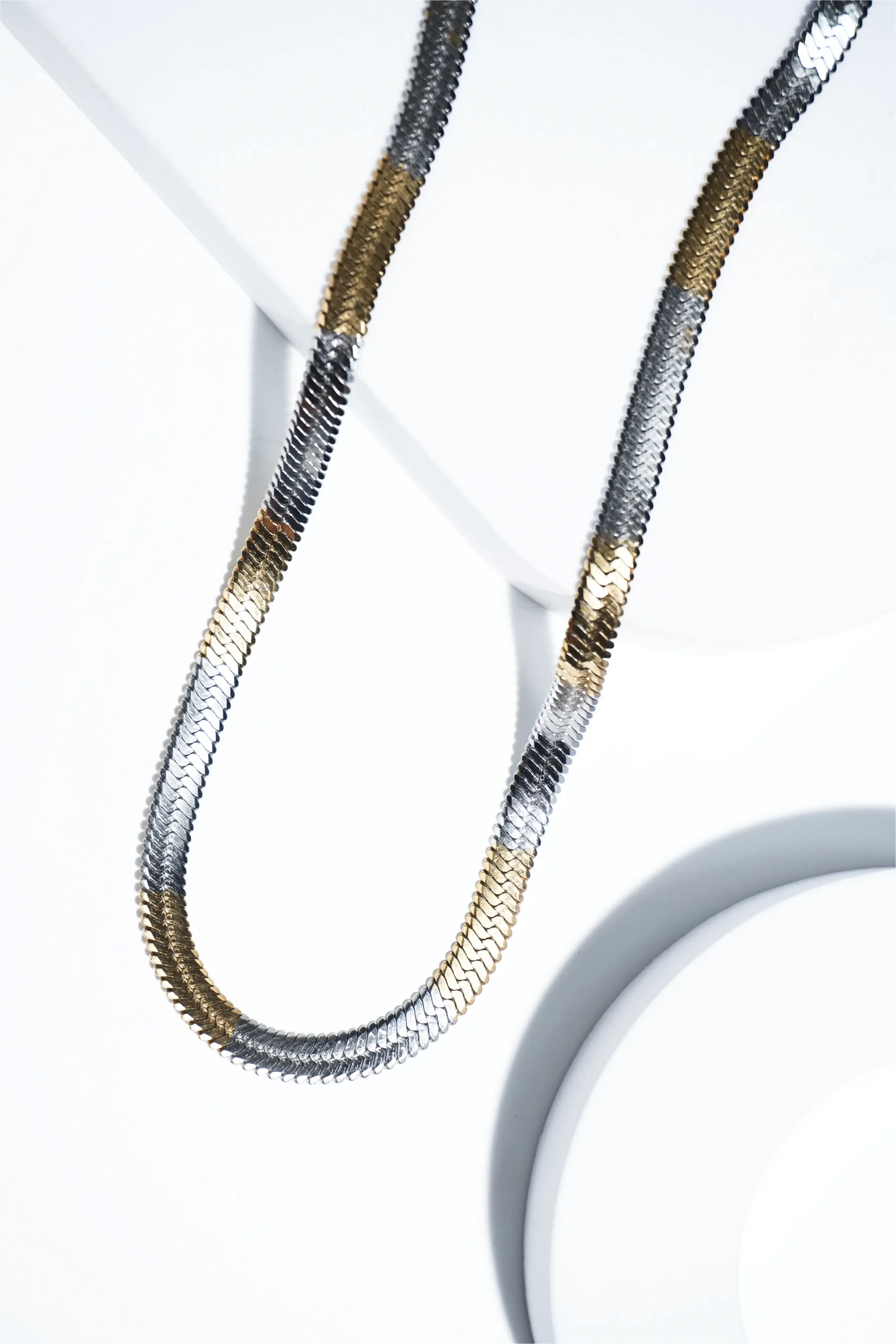 Sleek snake chain | Stainless Steel chain for men's | 22 inch | Anti-Tarnish. - worldjewel.in