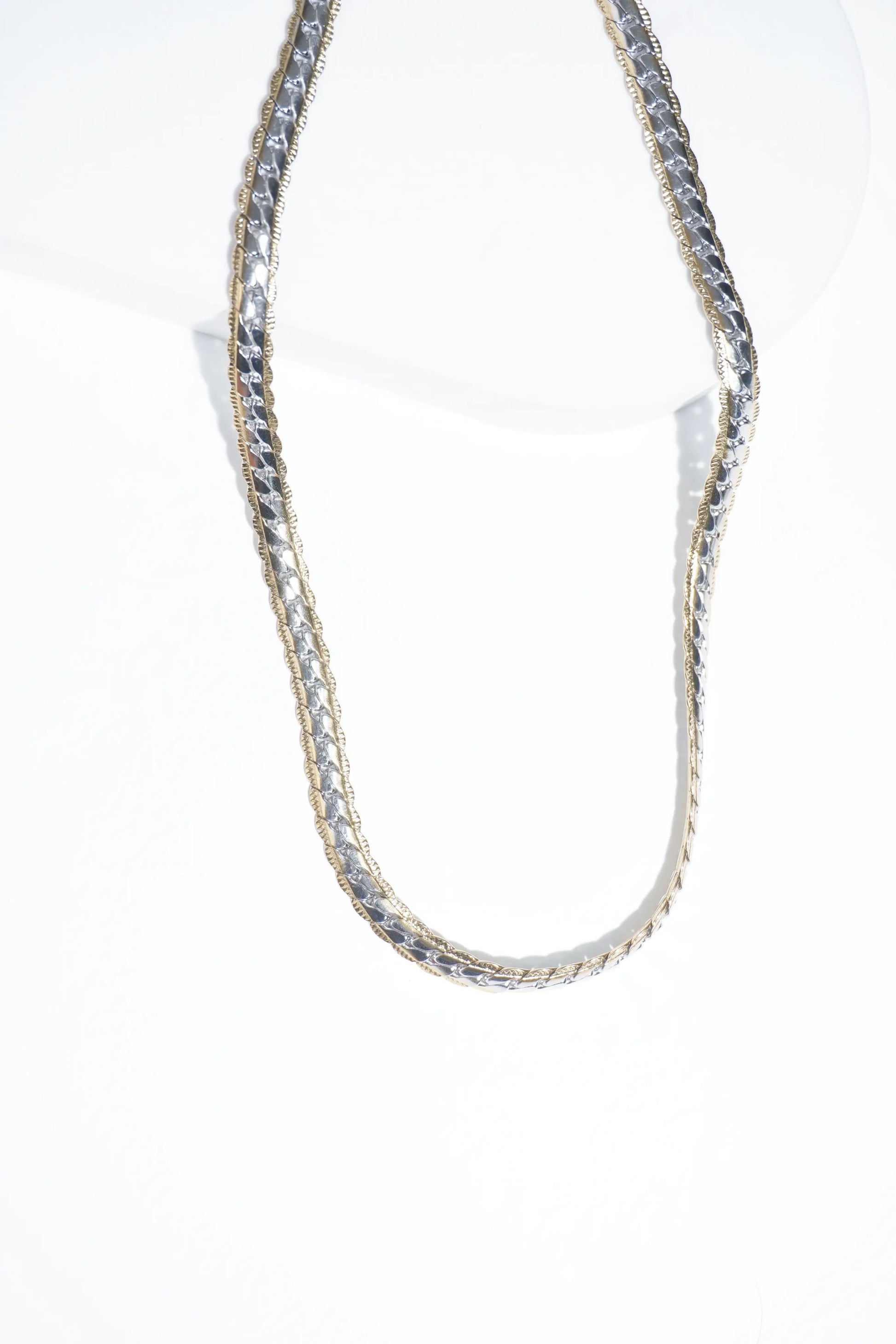 Sleek snake chain | Stainless Steel chain for men's | 22 inch | Anti-Tarnish. - worldjewel.in