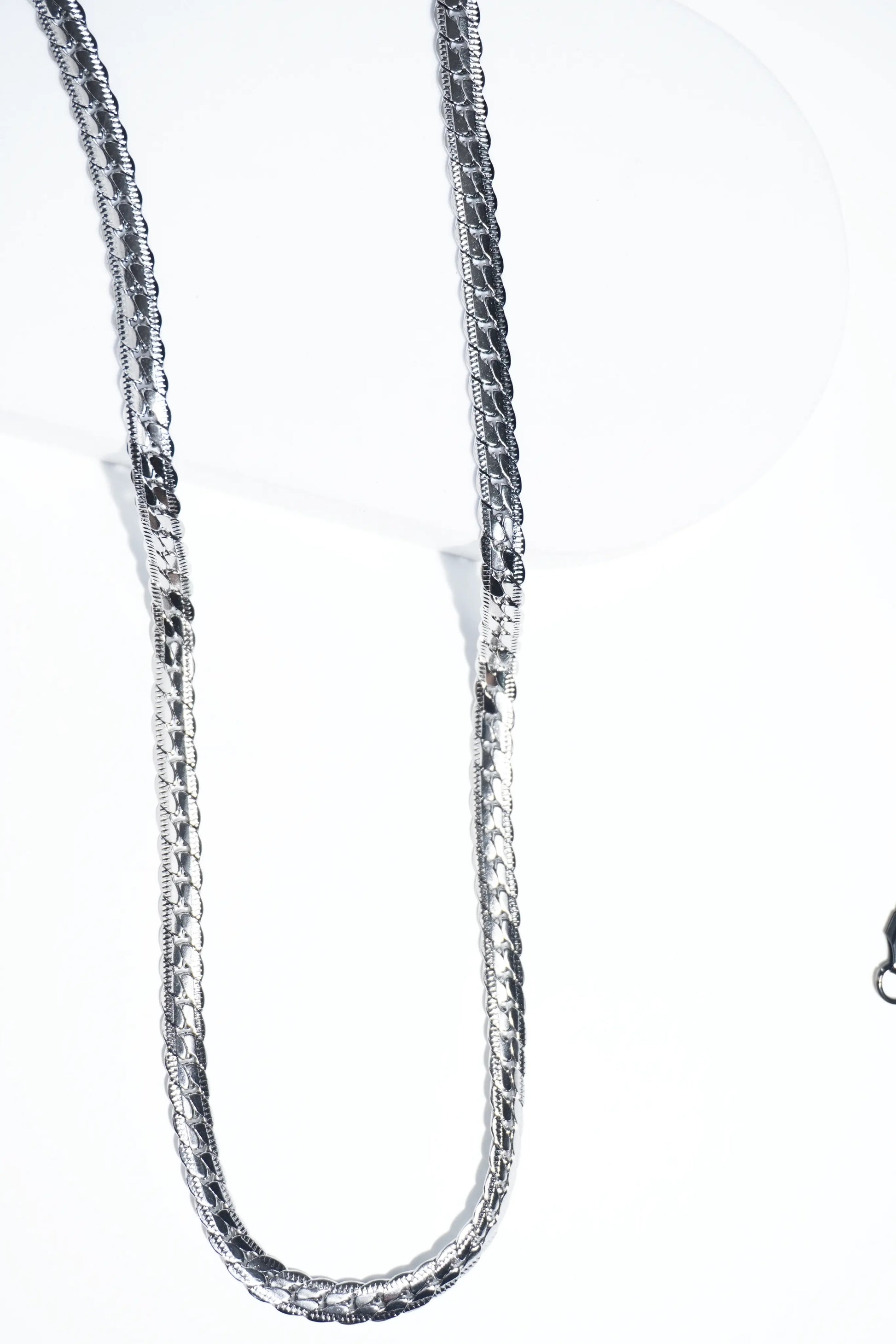 Sleek snake chain | Stainless Steel chain for men's | 22 inch | Anti-Tarnish. - worldjewel.in
