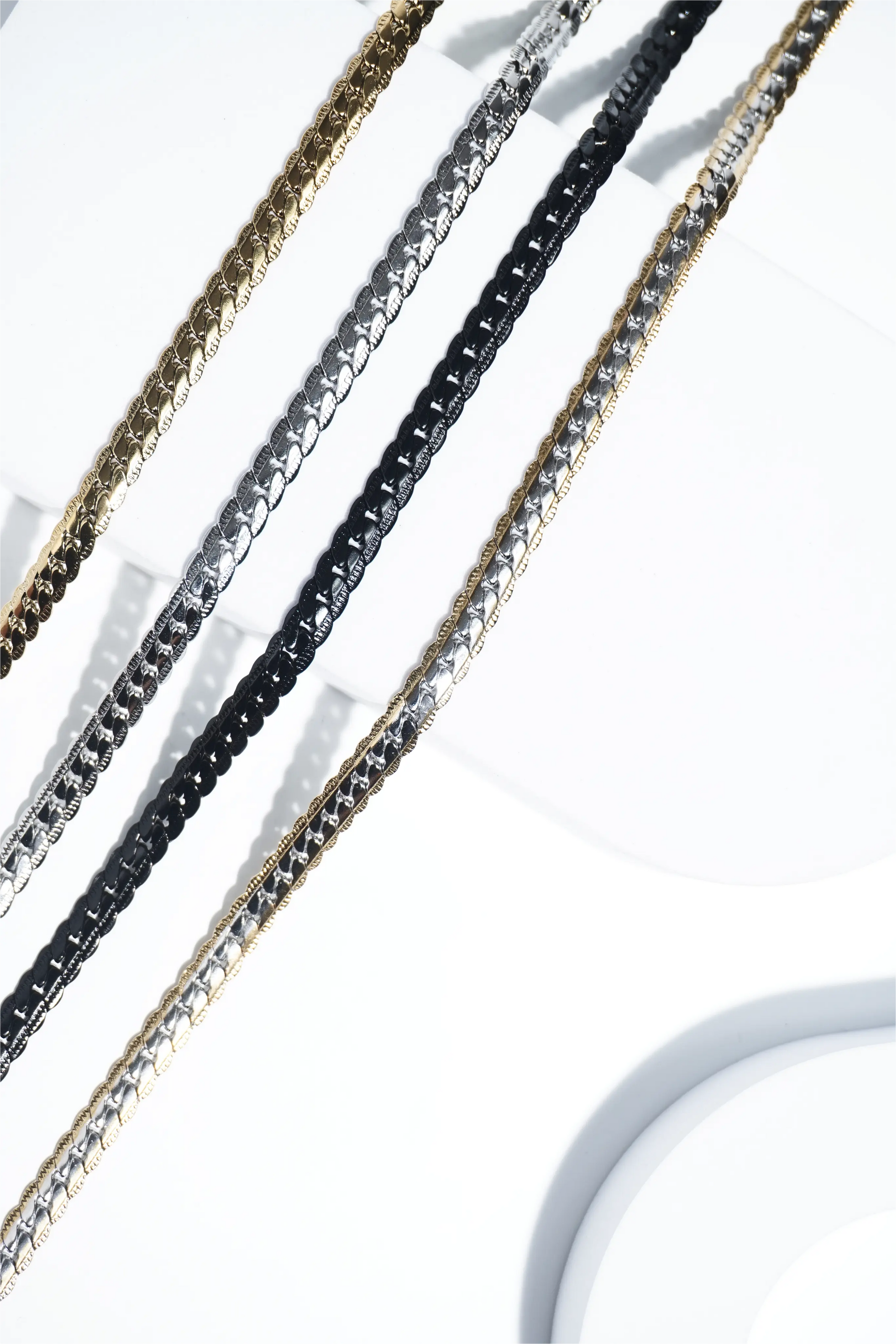 Sleek snake chain | Stainless Steel chain for men's | 22 inch | Anti-Tarnish. - worldjewel.in