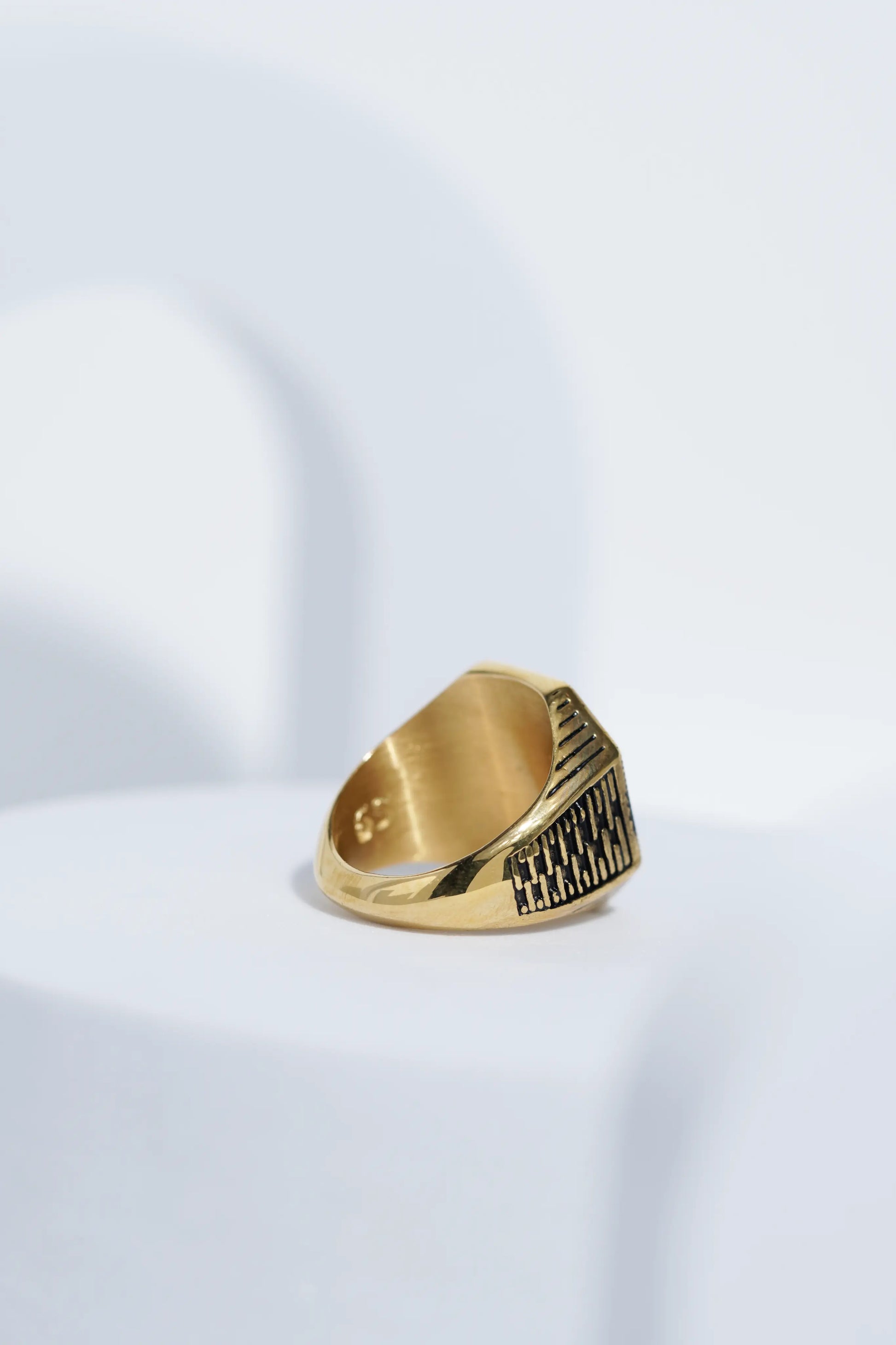 Square Black Diamond Turkish Ring For Men worldjewel.in men's ring