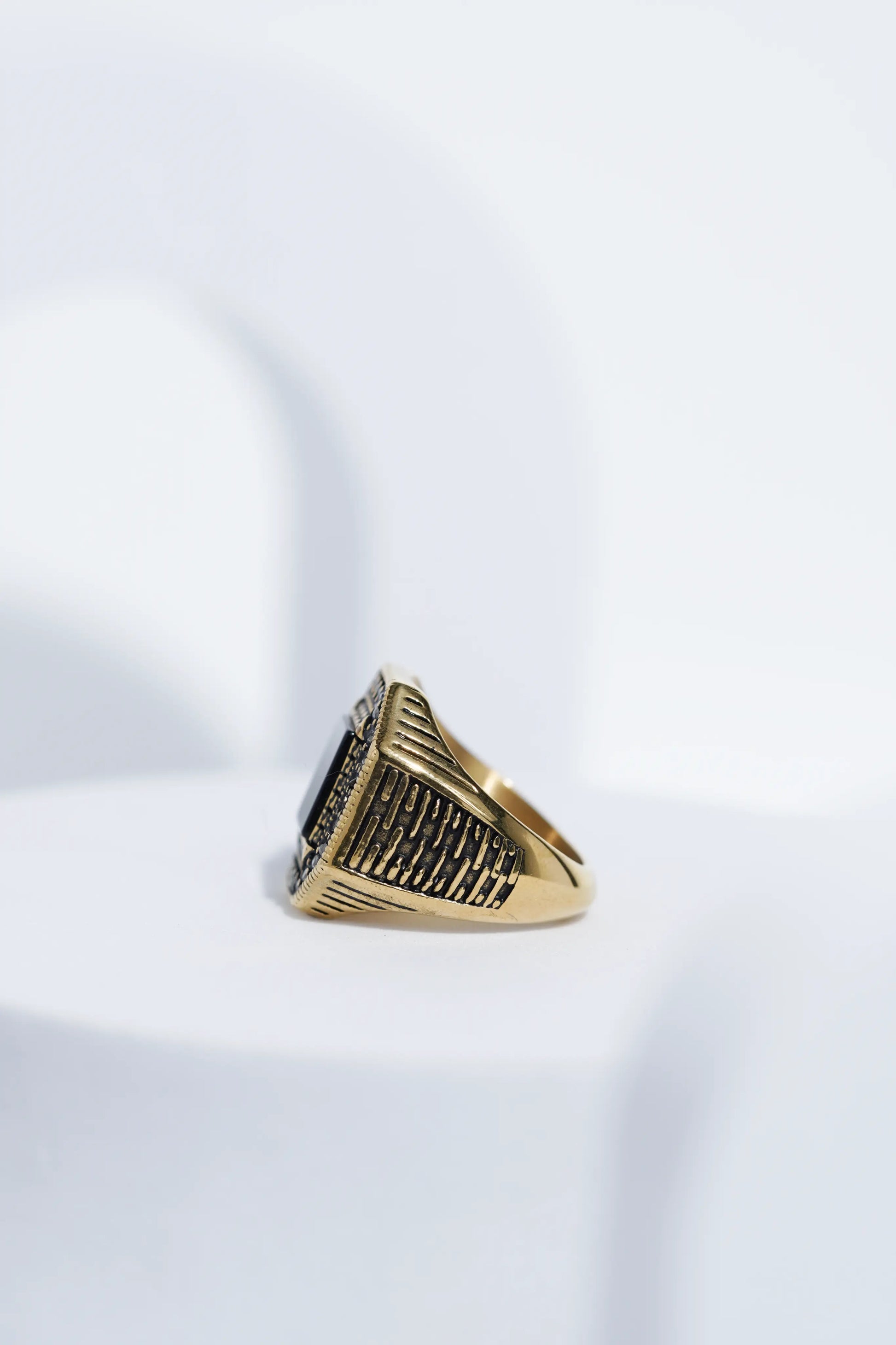 Square Black Diamond Turkish Ring For Men worldjewel.in men's ring
