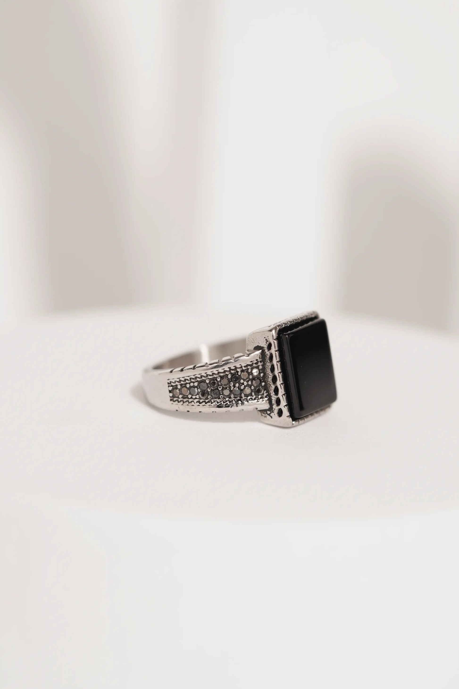 Square Stone Ring For Men worldjewel.in men's ring