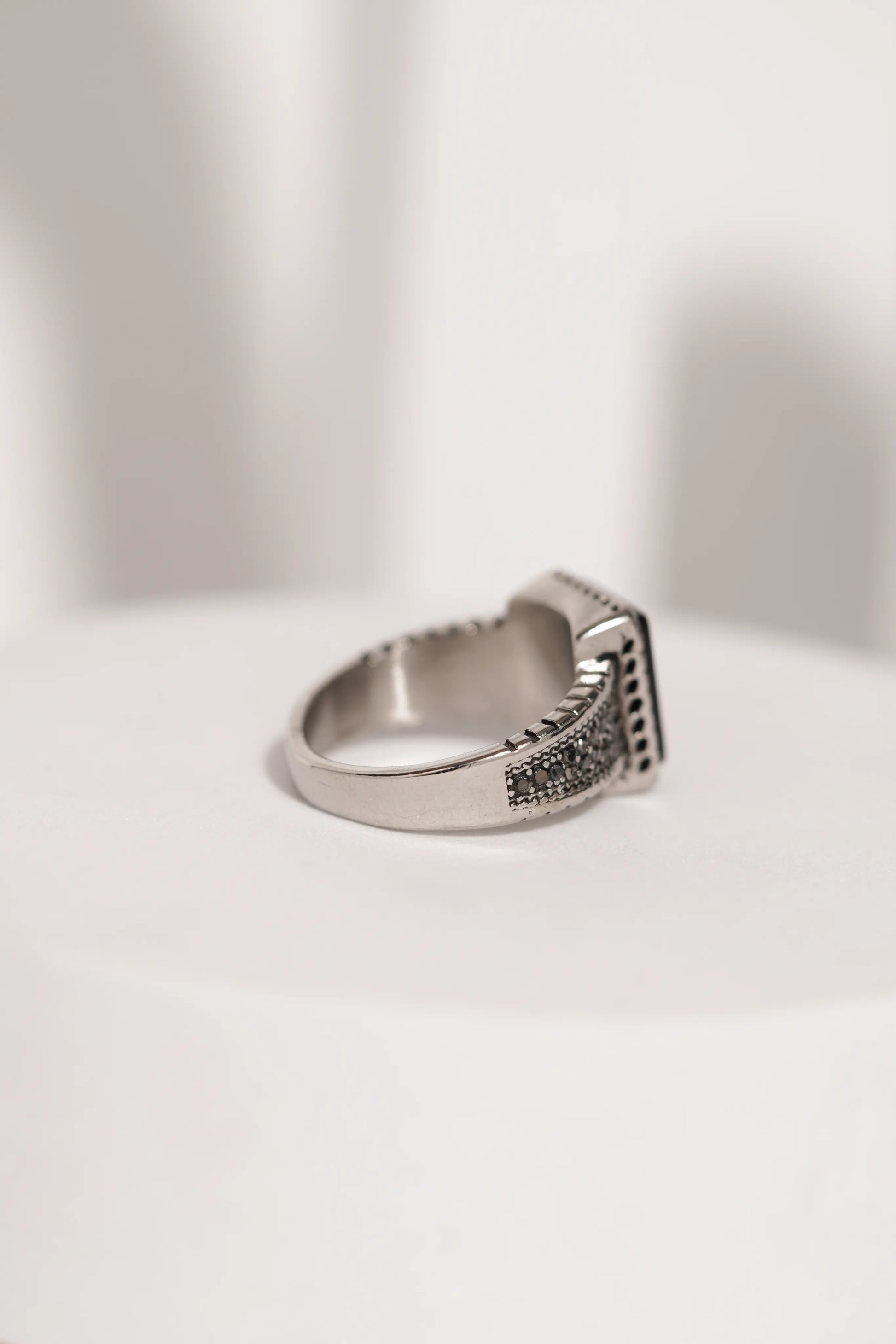 Square Stone Ring For Men worldjewel.in men's ring