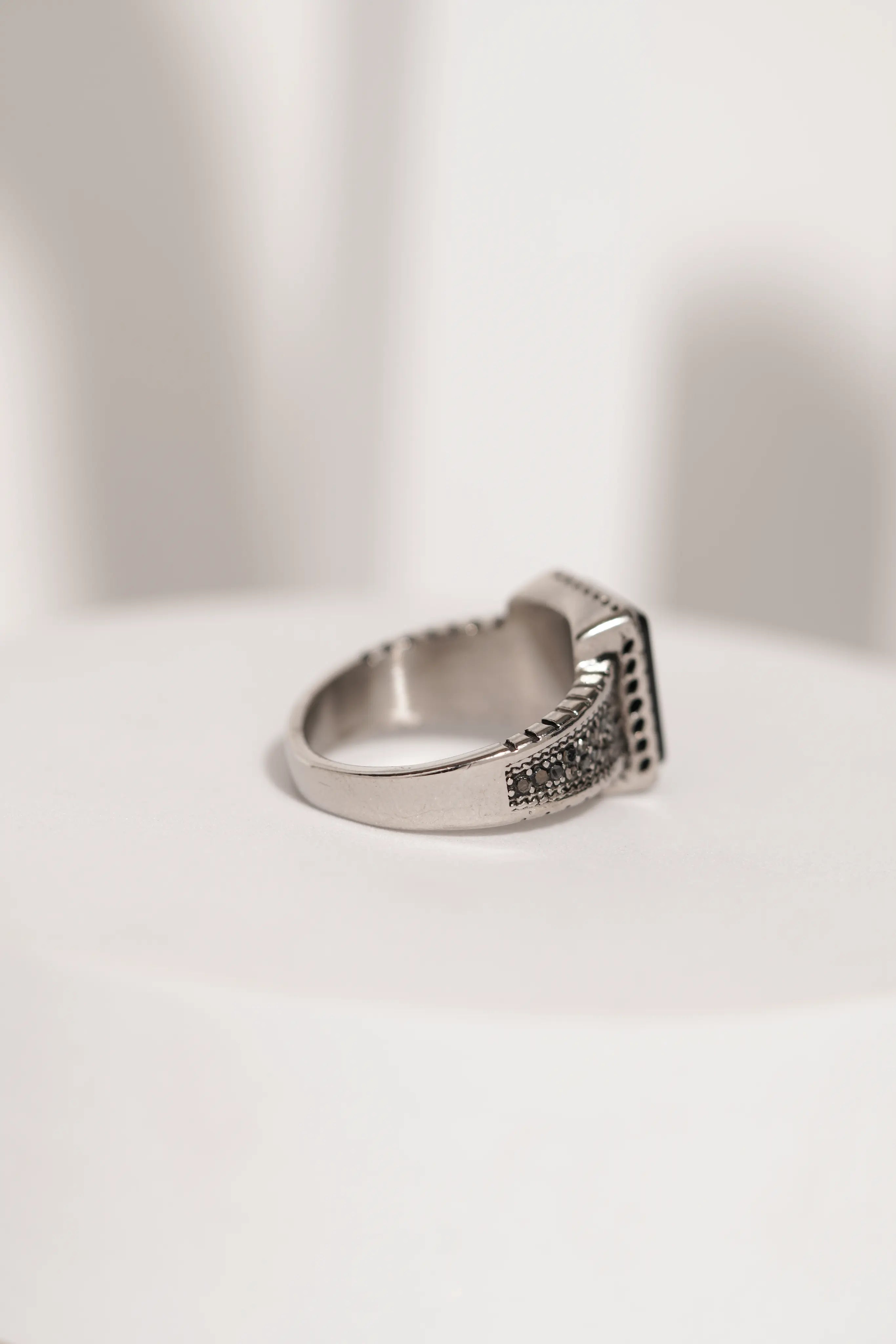 Square Stone Ring For Men worldjewel.in men's ring