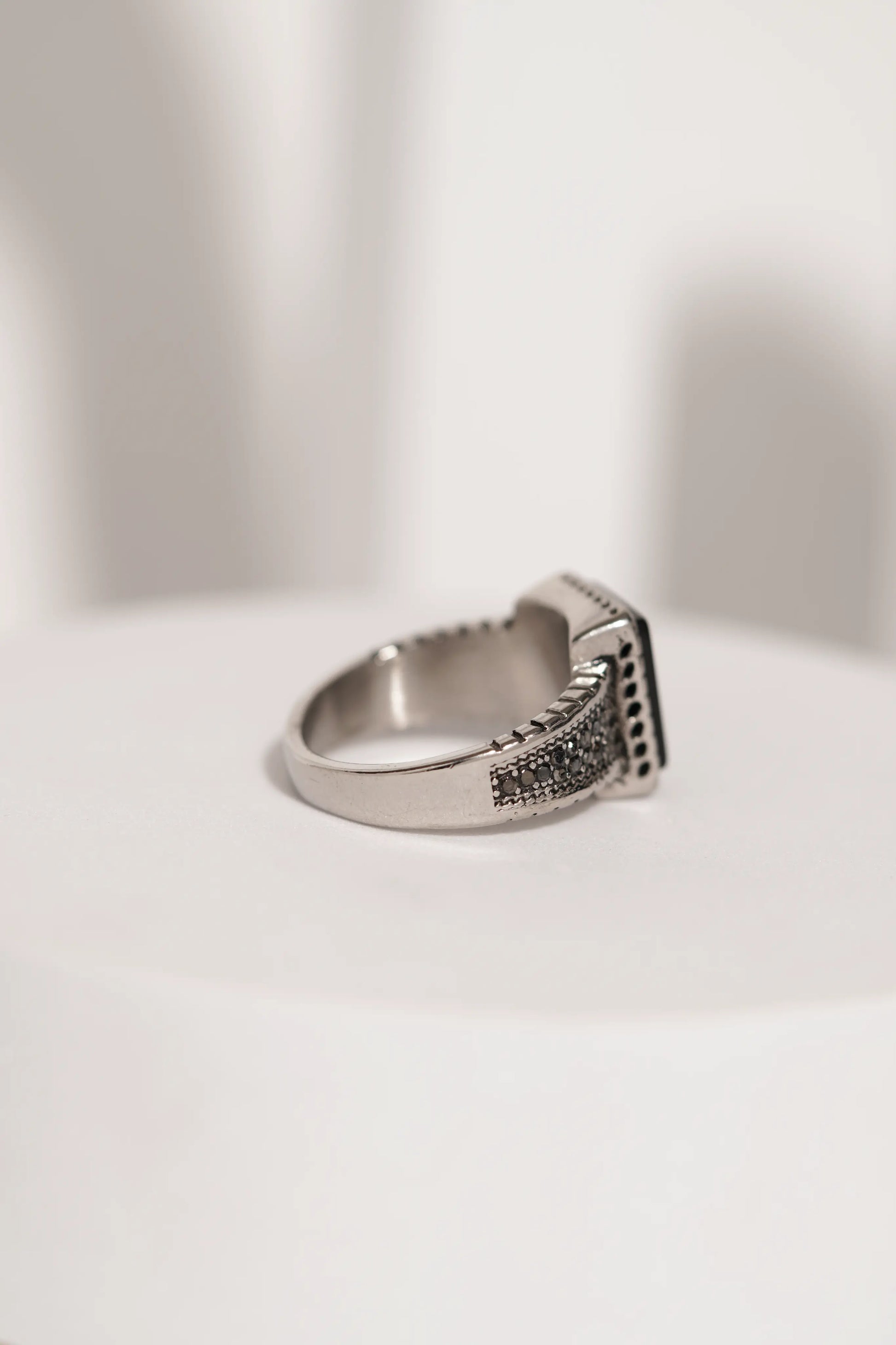 Square Stone Ring For Men worldjewel.in men's ring