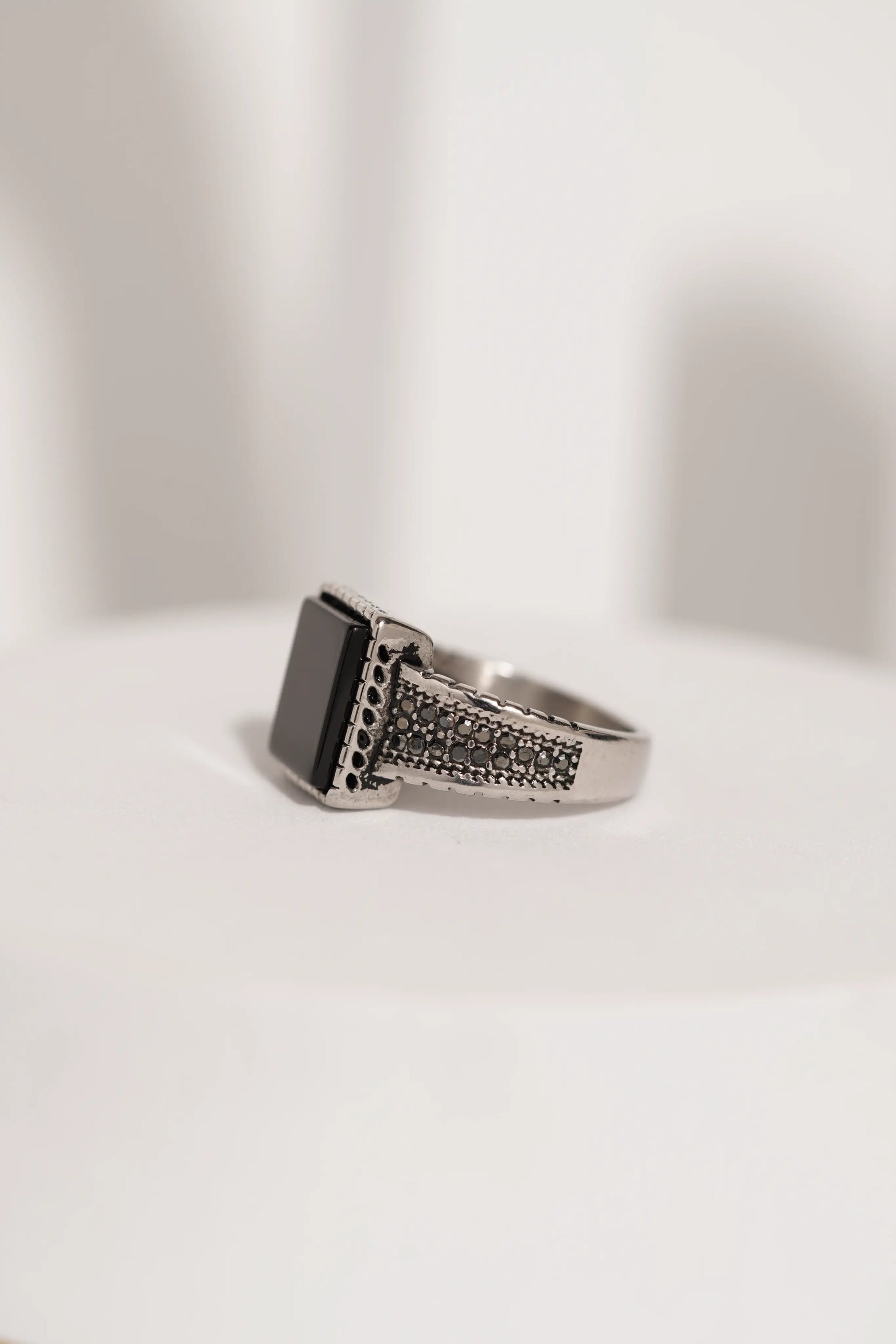 Square Stone Ring For Men worldjewel.in men's ring