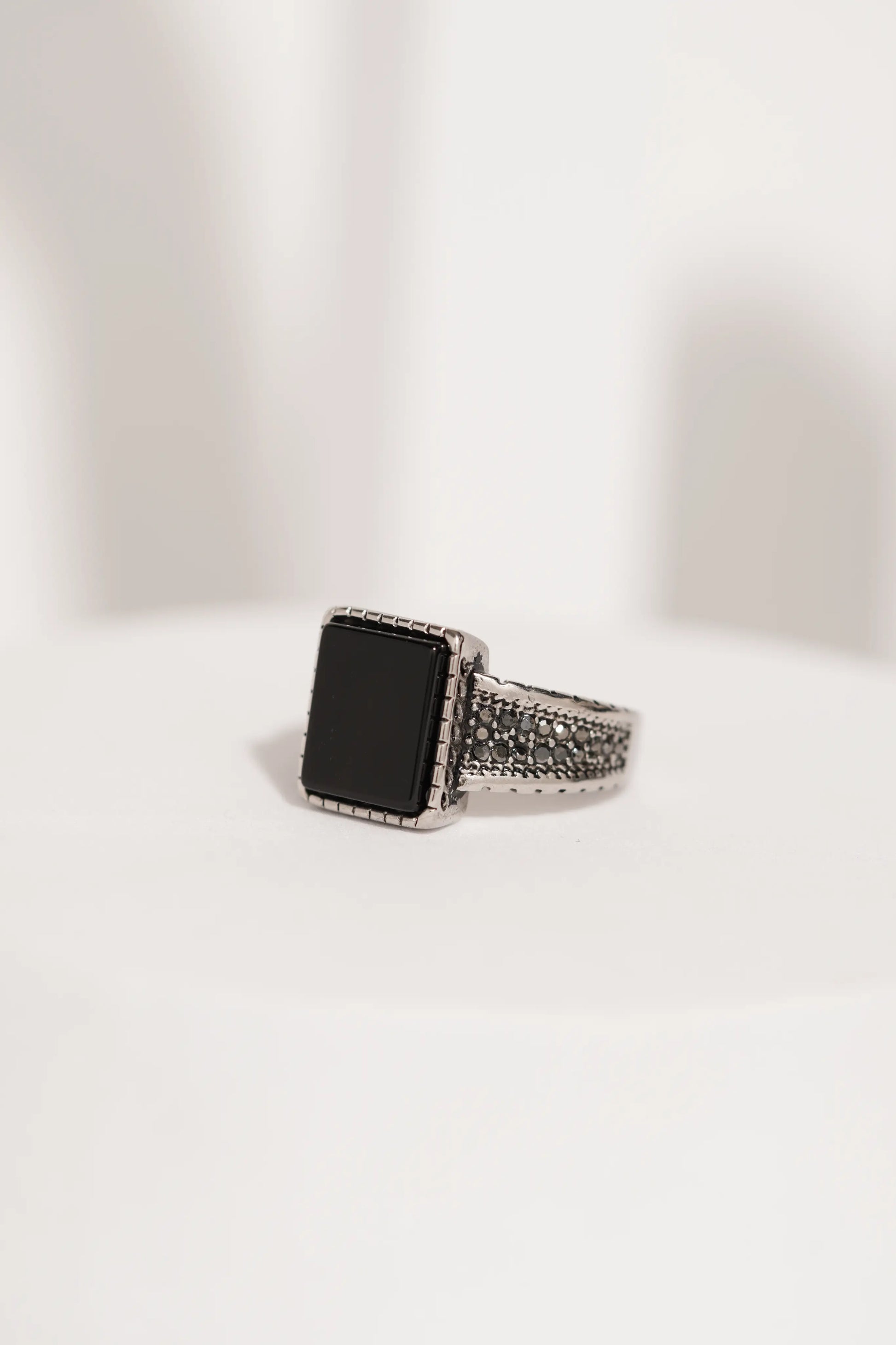 Square Stone Ring For Men worldjewel.in men's ring