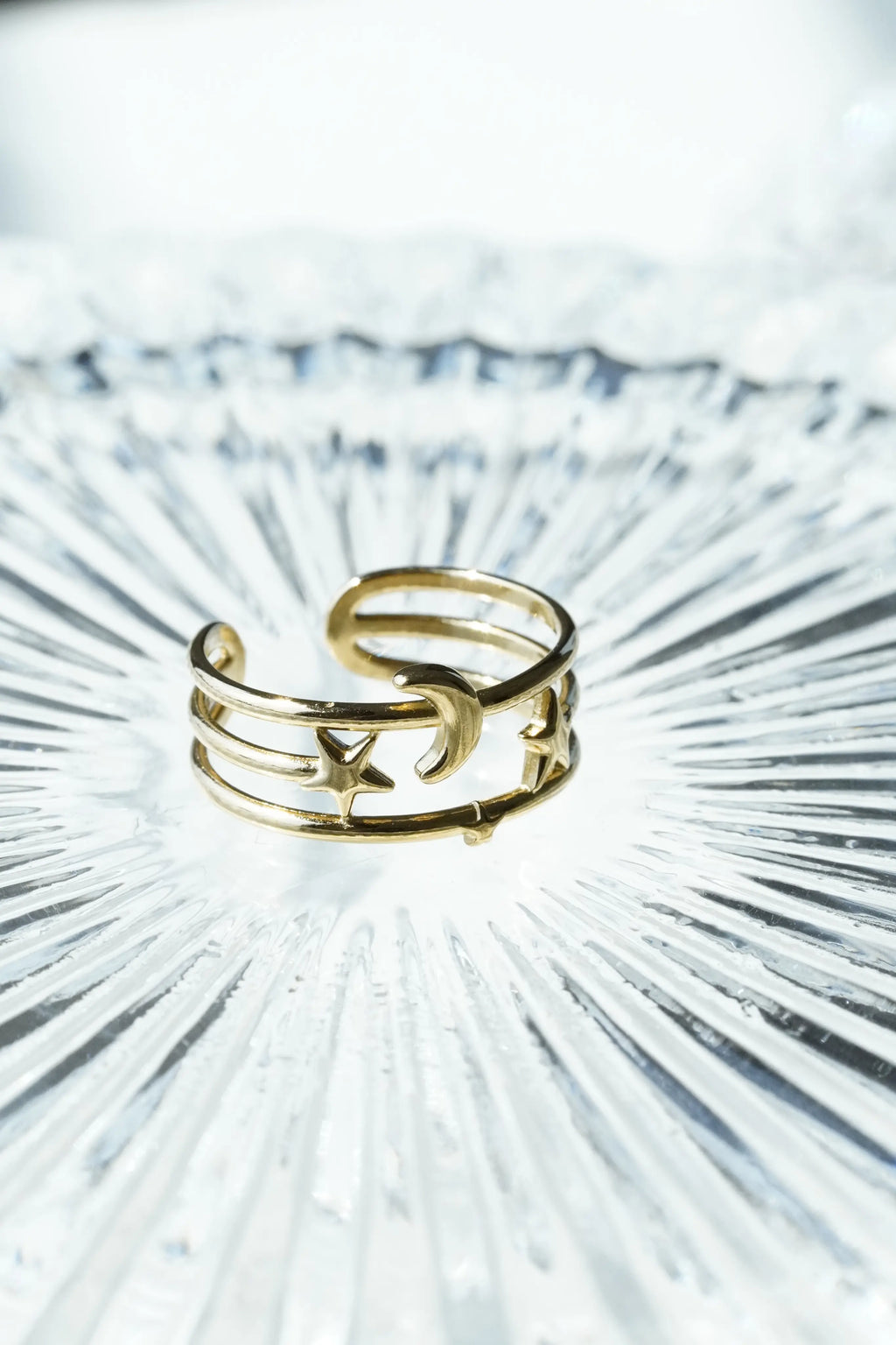Star Partten Adjustable Ring worldjewel.in ADJUSTABLE RING