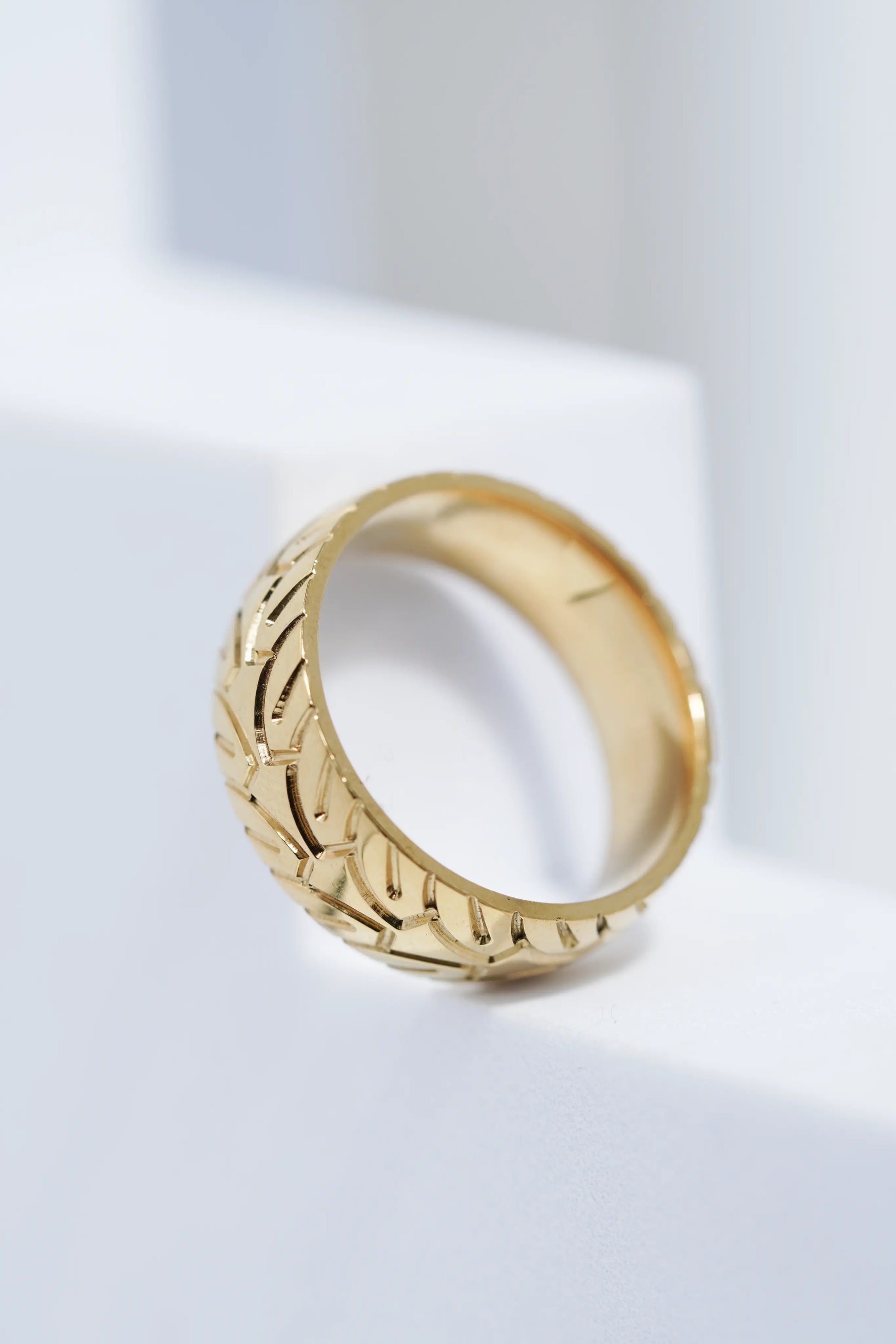 Textured Band Ring for Men worldjewel.in men's ring