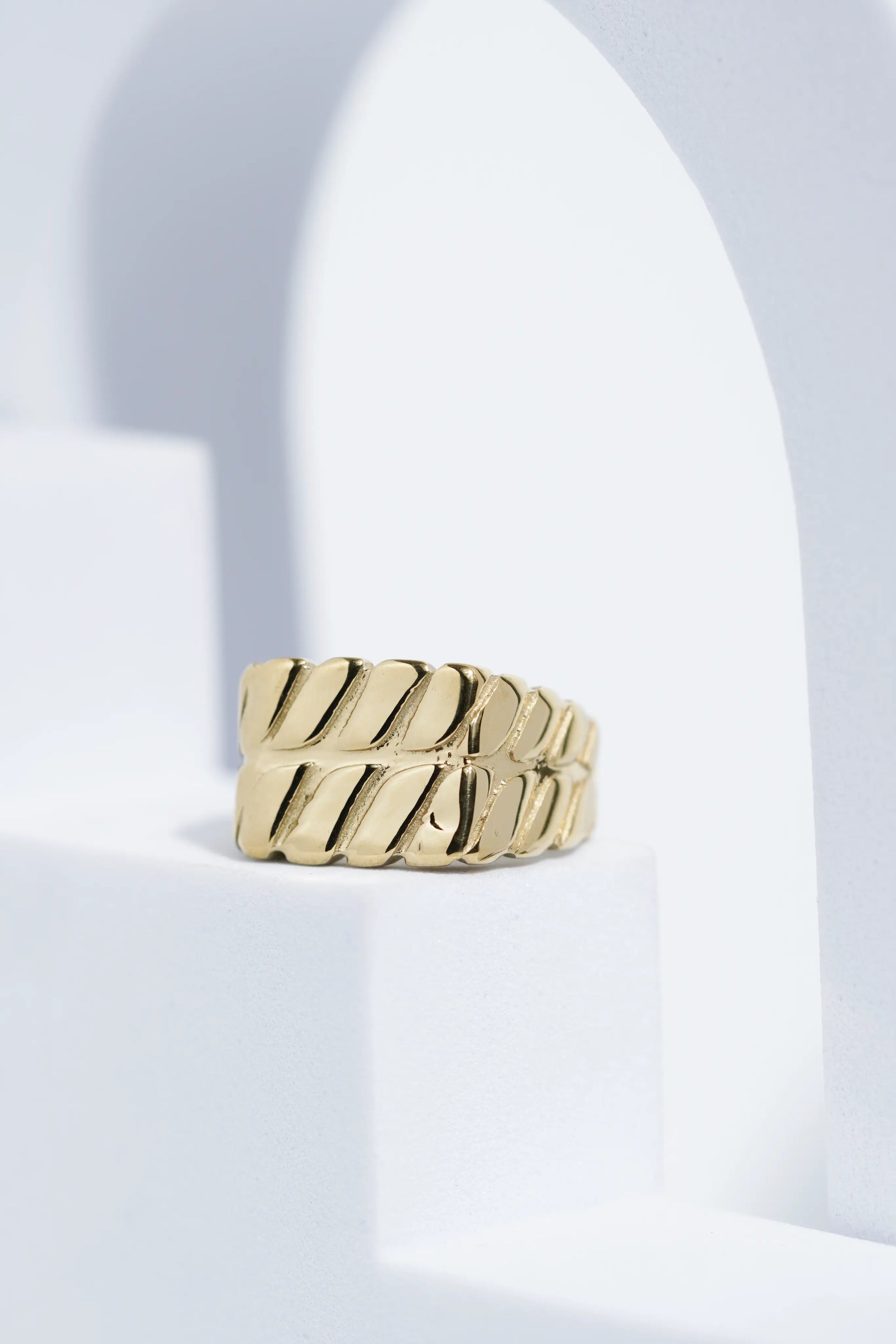 Twisted Pattern Silver & Golden Shiney Ring For Men worldjewel.in men's ring