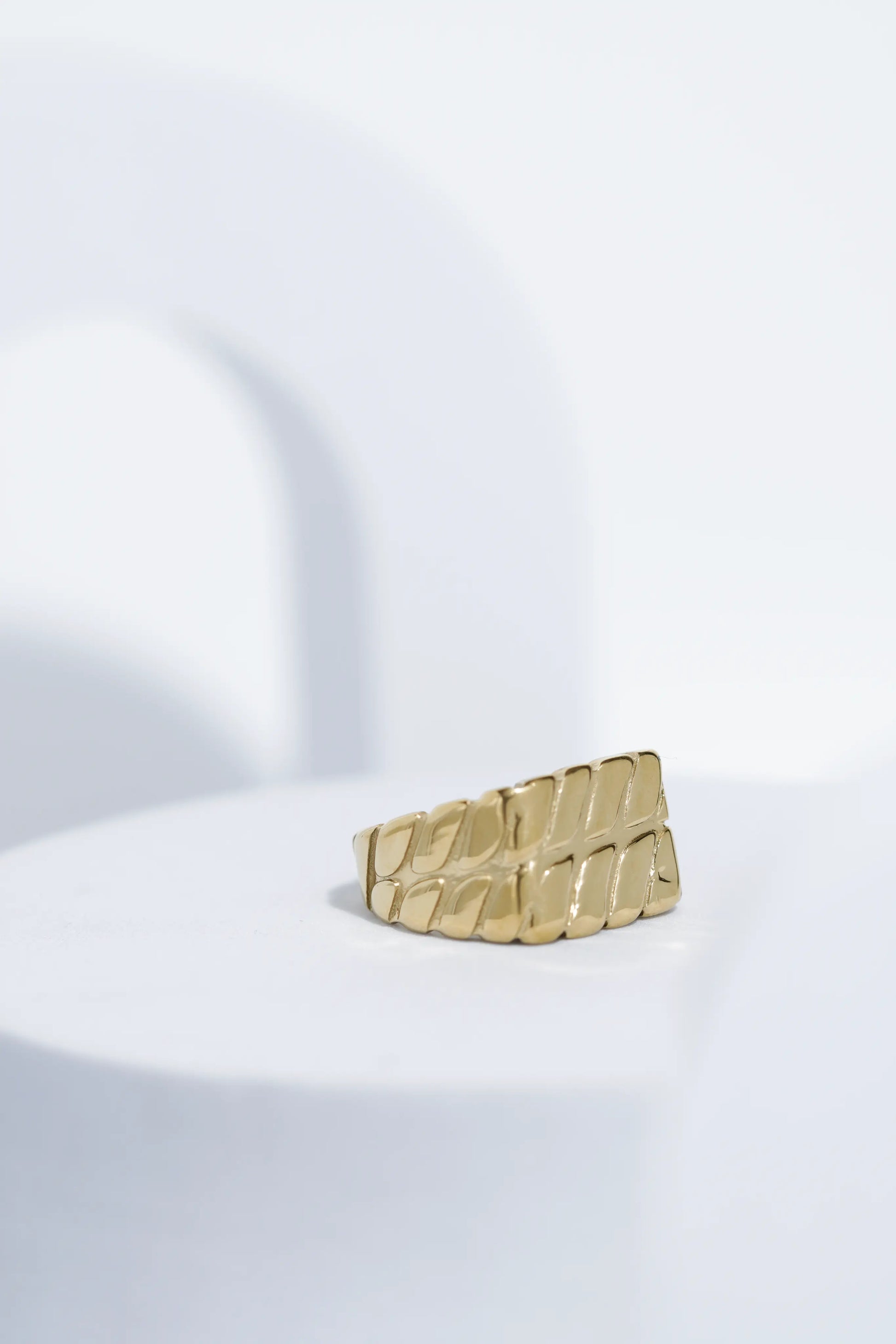 Twisted Pattern Silver & Golden Shiney Ring For Men worldjewel.in men's ring