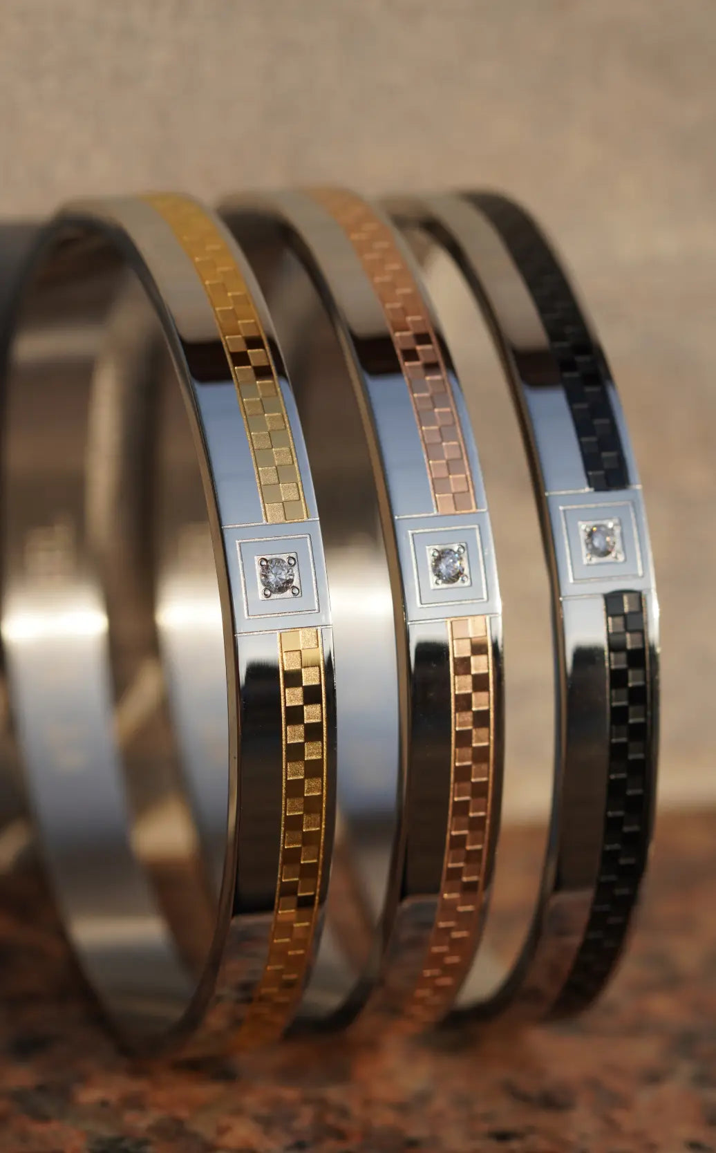 Two Tone - kada For Men. worldjewel.in men's bracelets