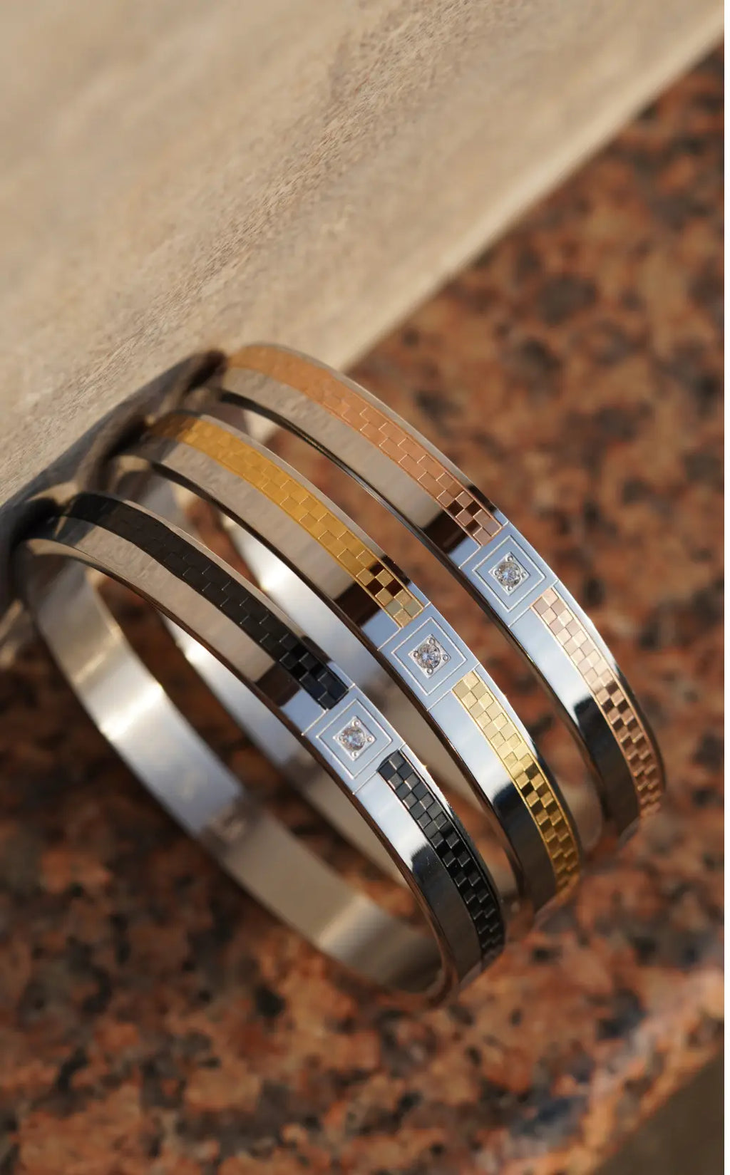 Two Tone - kada For Men. worldjewel.in men's bracelets
