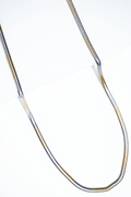 Two-tone snake chain | Stainless Steel chain for men's | 22inch | Anti-Tarnish. worldjewel.in Men's chain