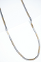 Two-tone Stainless Steel 22 inch Snake Chain For Men