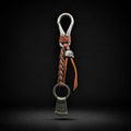 Shadow Bone Pure Leather Keychain (Brown)