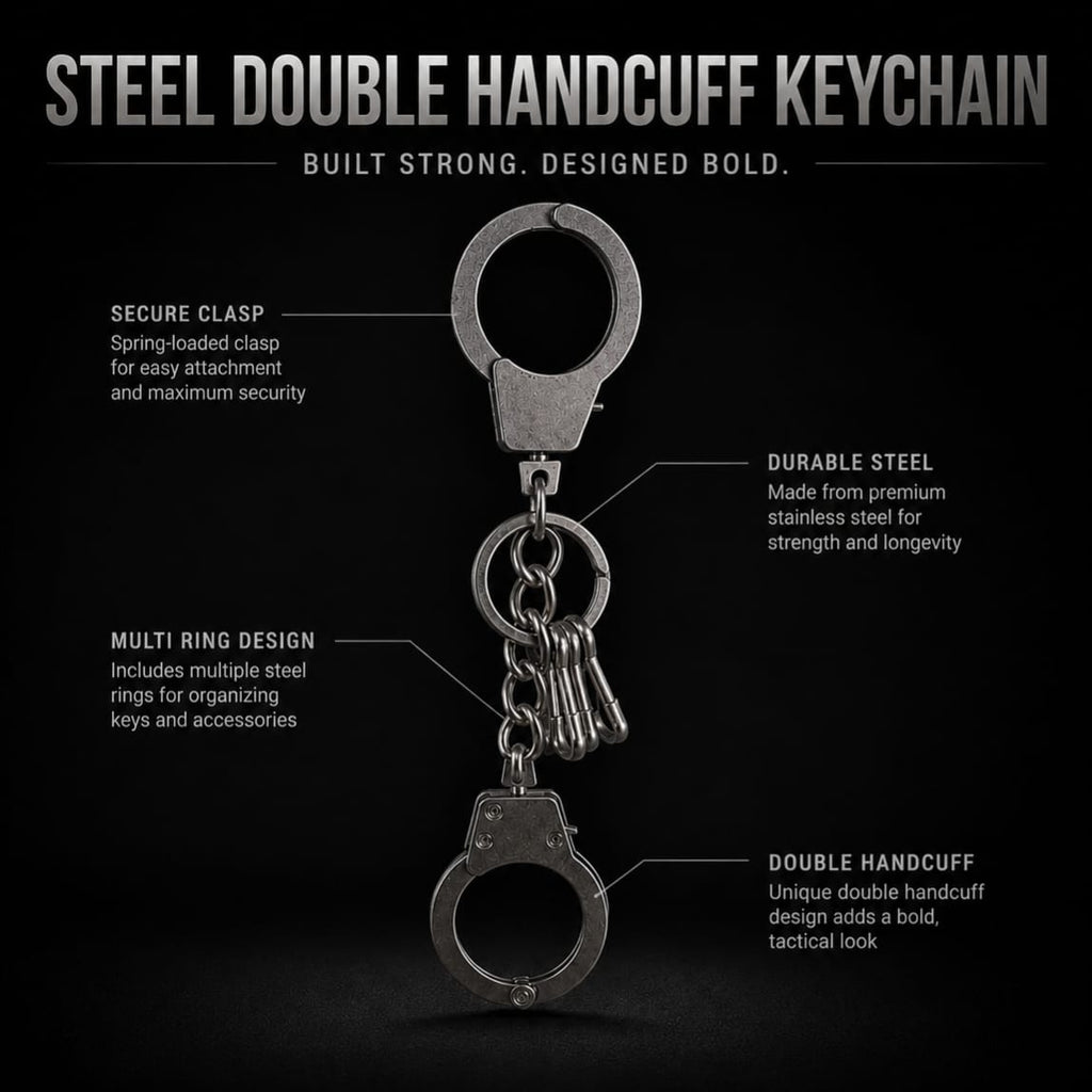 Gridlock Double Cuff Keychain