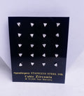 12: Mid Bold Tri Cuban Zircon Diamound Studs UNISEX Set of 20pcs. (5 MM)