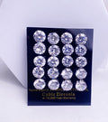 1: Bold Cuban Zircon Diamound Studs UNISEX Set of 20pcs. (10MM)