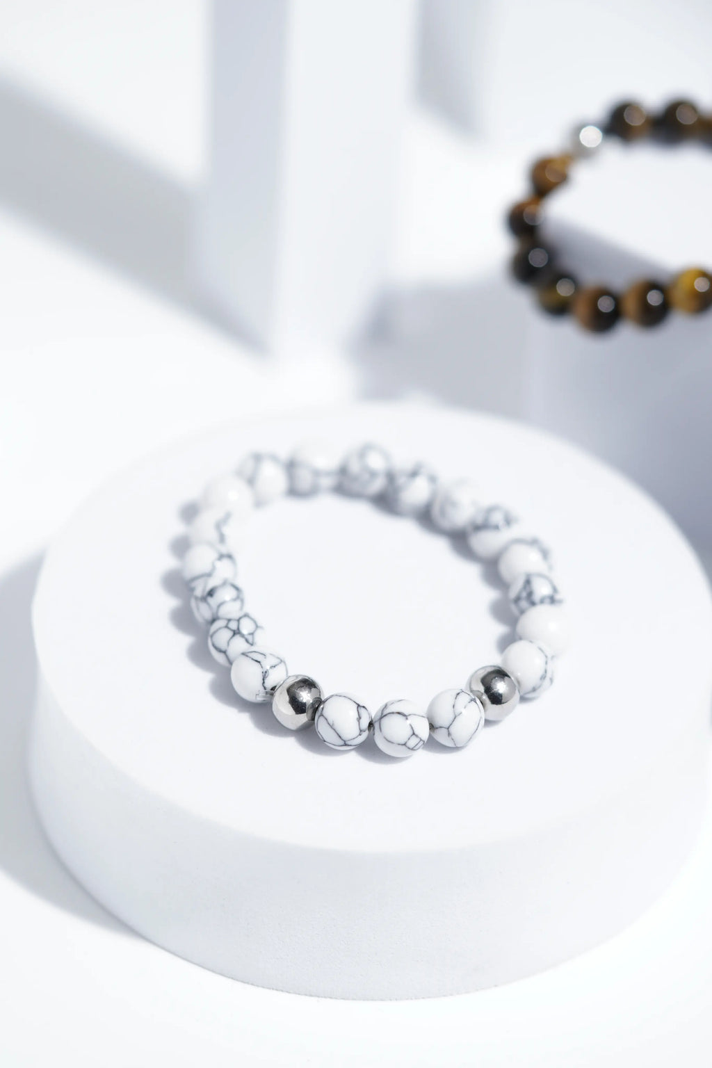 White Bead Bracelets | Unisex. worldjewel.in Bead Bracelets