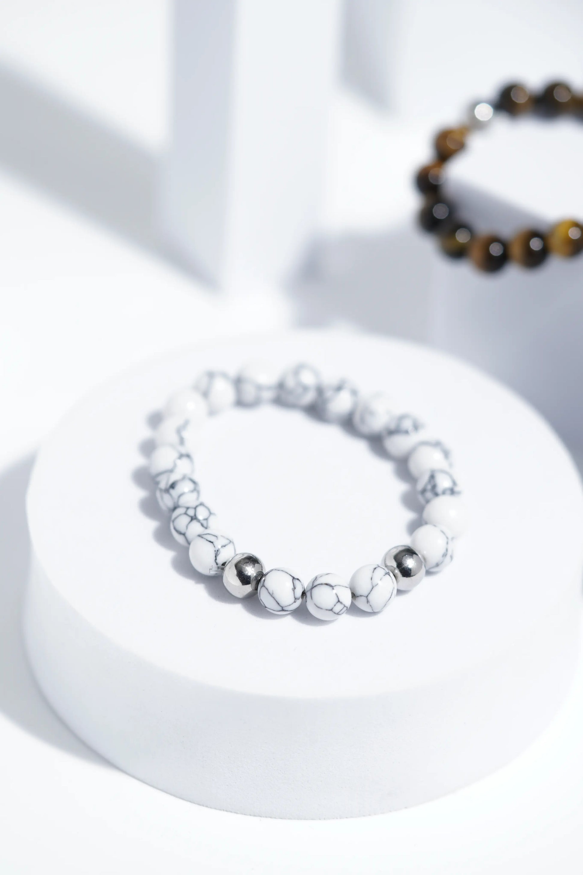 White Bead Bracelets | Unisex. worldjewel.in Bead Bracelets